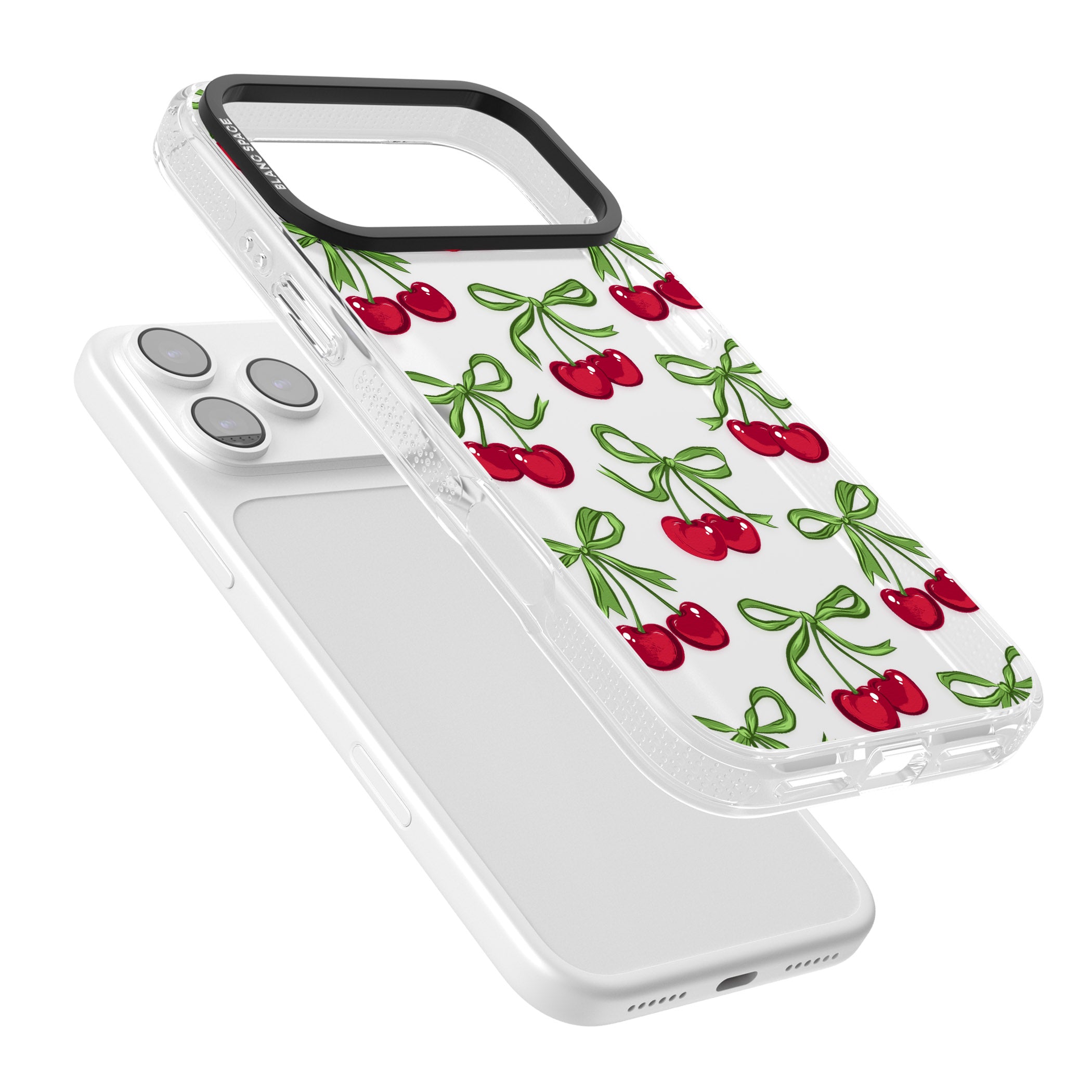 Cherry Bows iPhone 17 Pro Max Impact Air Clear Phone Case Colours