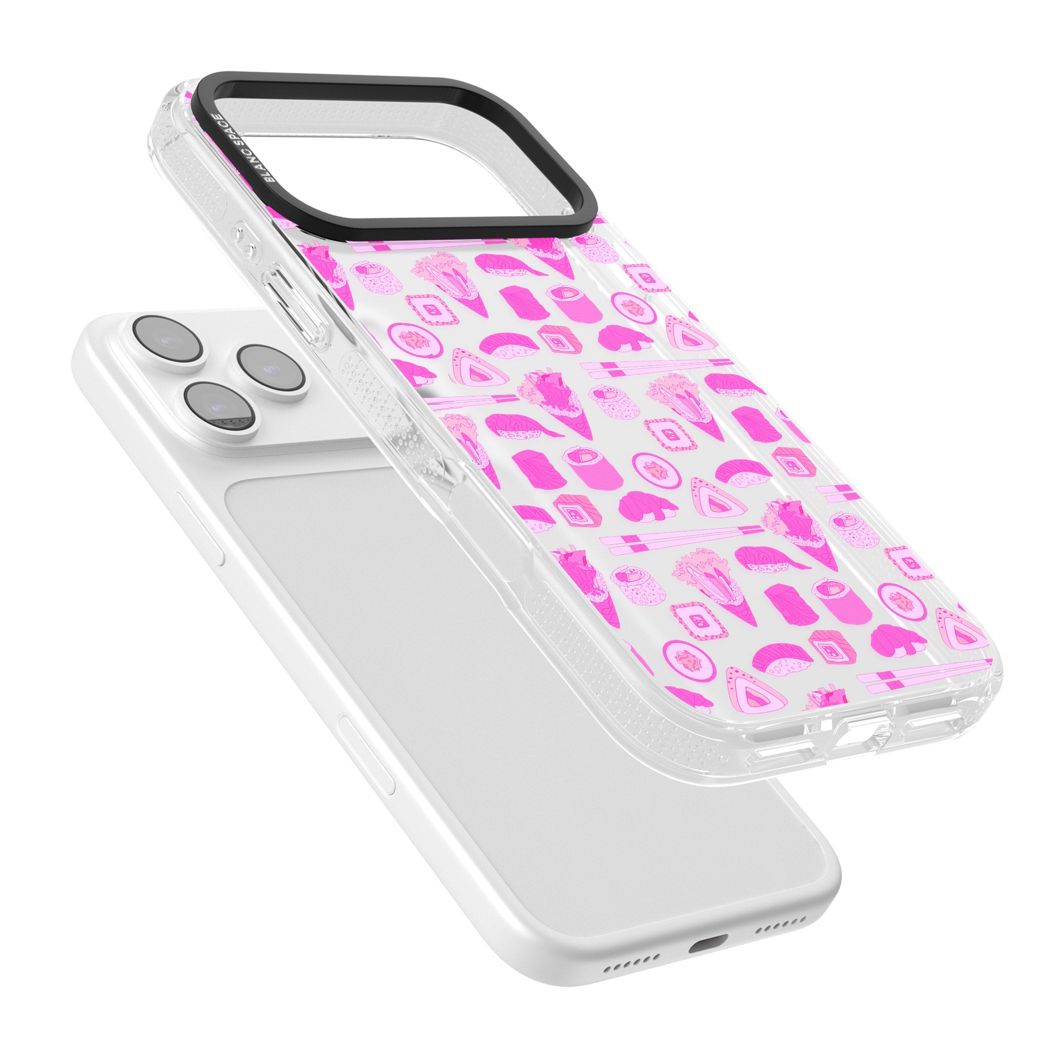 Pink Sushi Pop iPhone 17 Pro Impact Air Clear Phone Case Colours