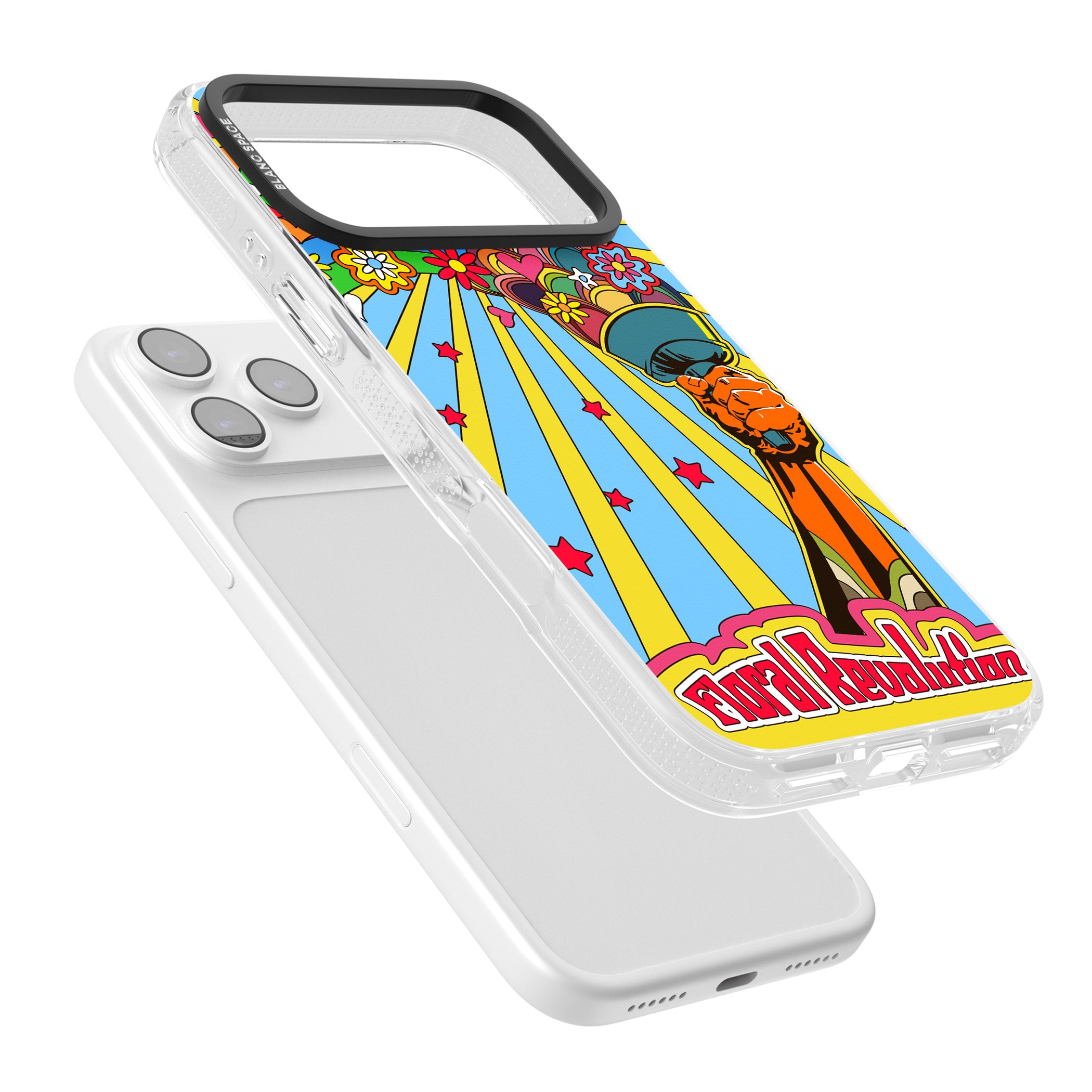 Floral Revolution iPhone 17 Pro Impact Air Clear Phone Case Colours