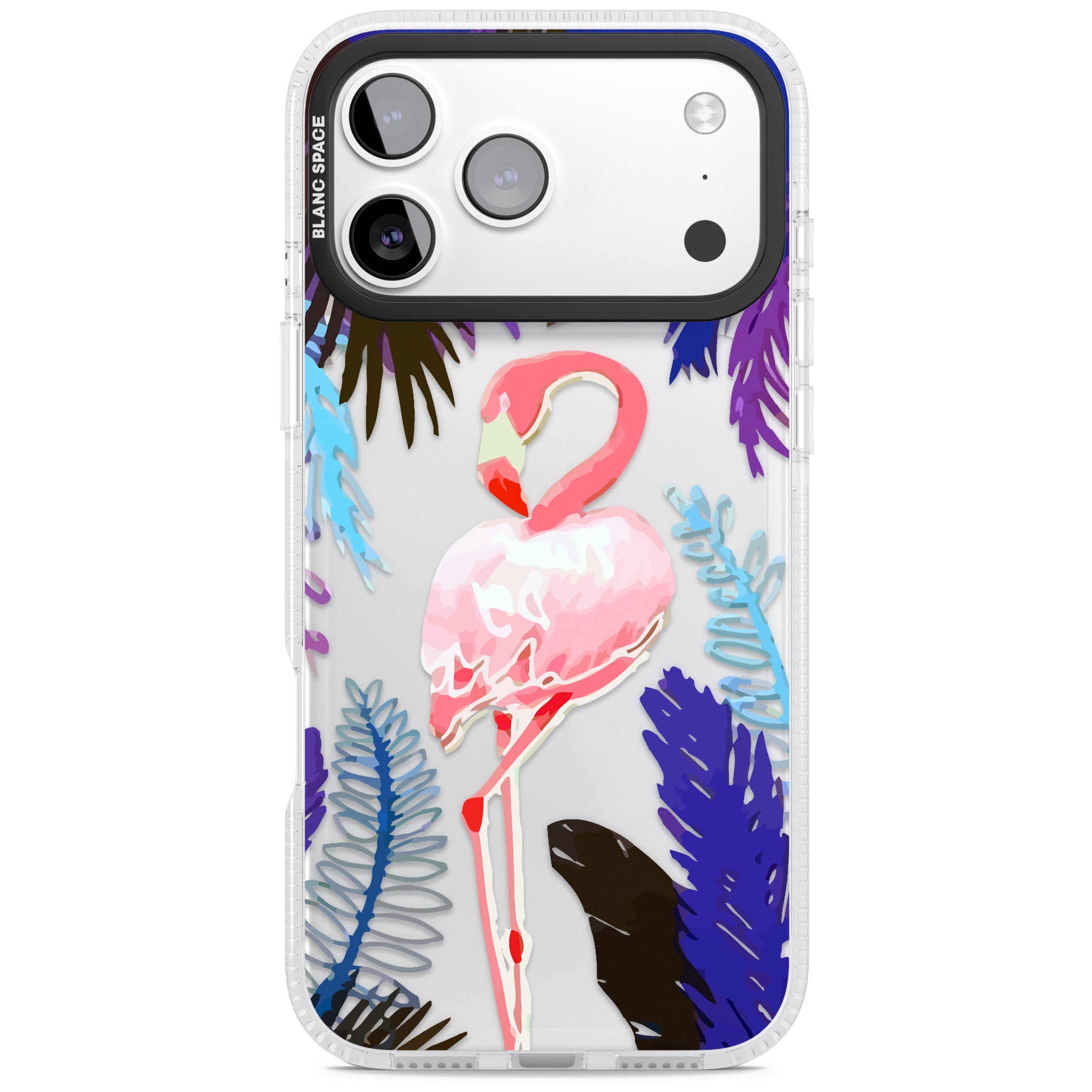 Tropical Flamingo iPhone 17 Pro Max Impact Air Clear Phone Case