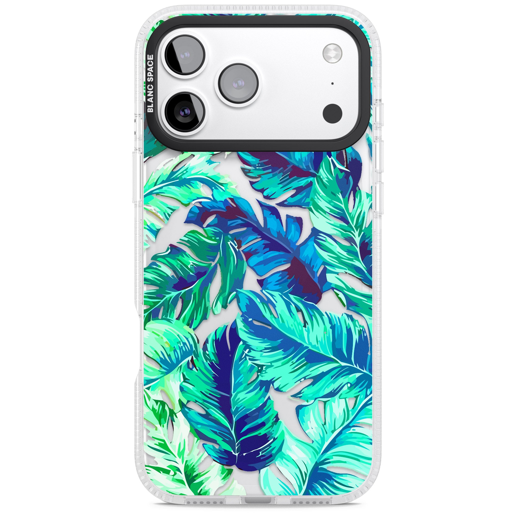 Tropical Palms iPhone 17 Pro Impact Air Clear Phone Case