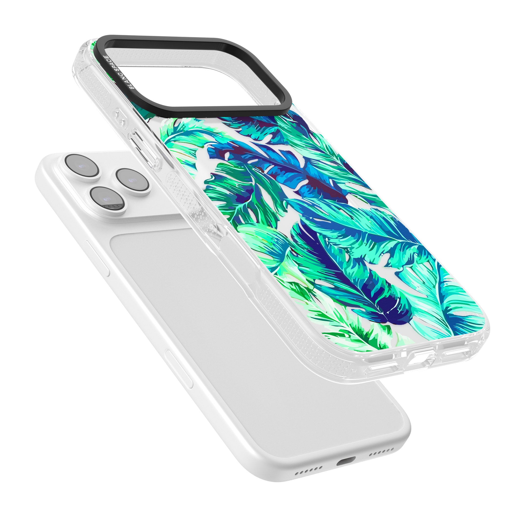Tropical Palms iPhone 17 Pro Impact Air Clear Phone Case Colours