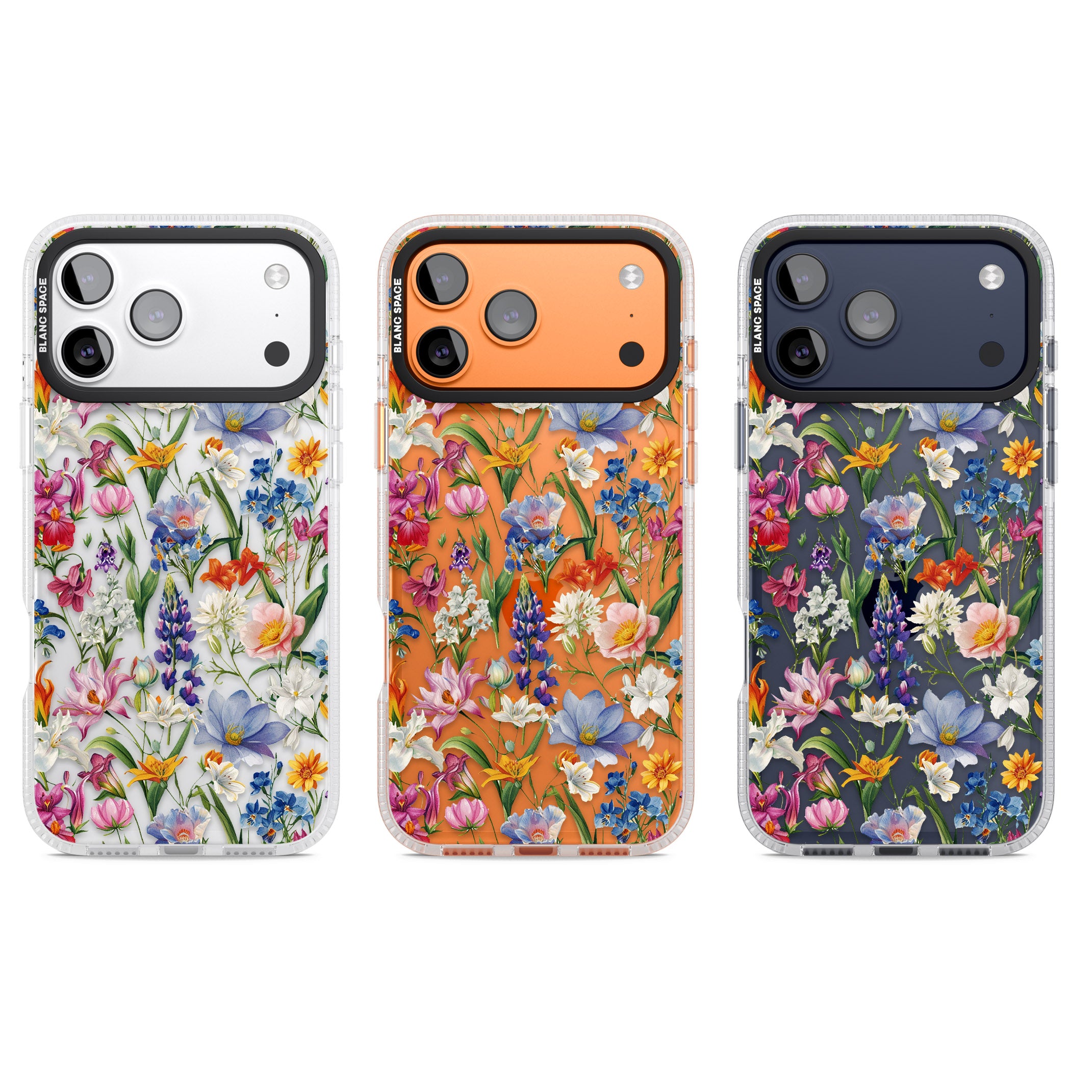 Vintage Wildflowers iPhone 17 Pro Impact Air Clear Phone Case APT Impact Protection