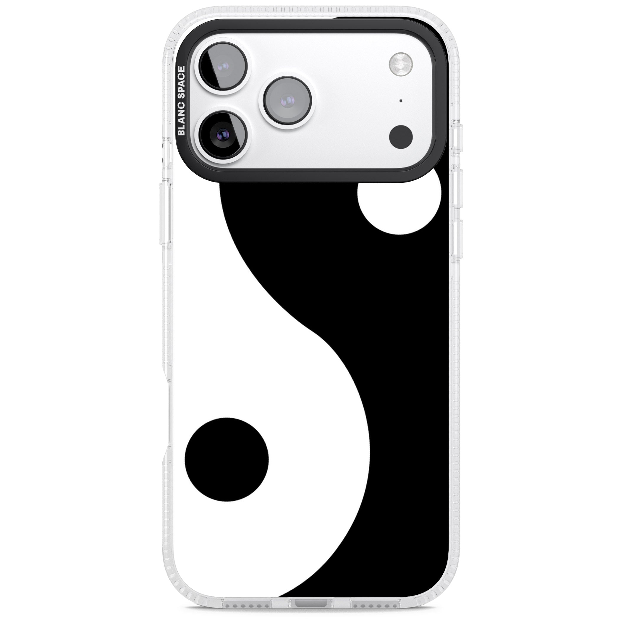 Large Yin Yang iPhone 17 Pro Impact Air Clear Phone Case