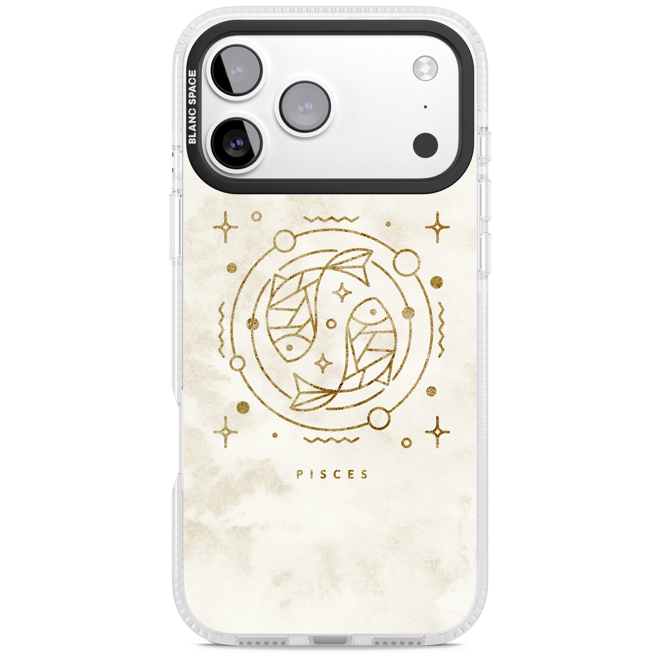 Pisces Emblem iPhone 17 Pro Impact Air Clear Phone Case