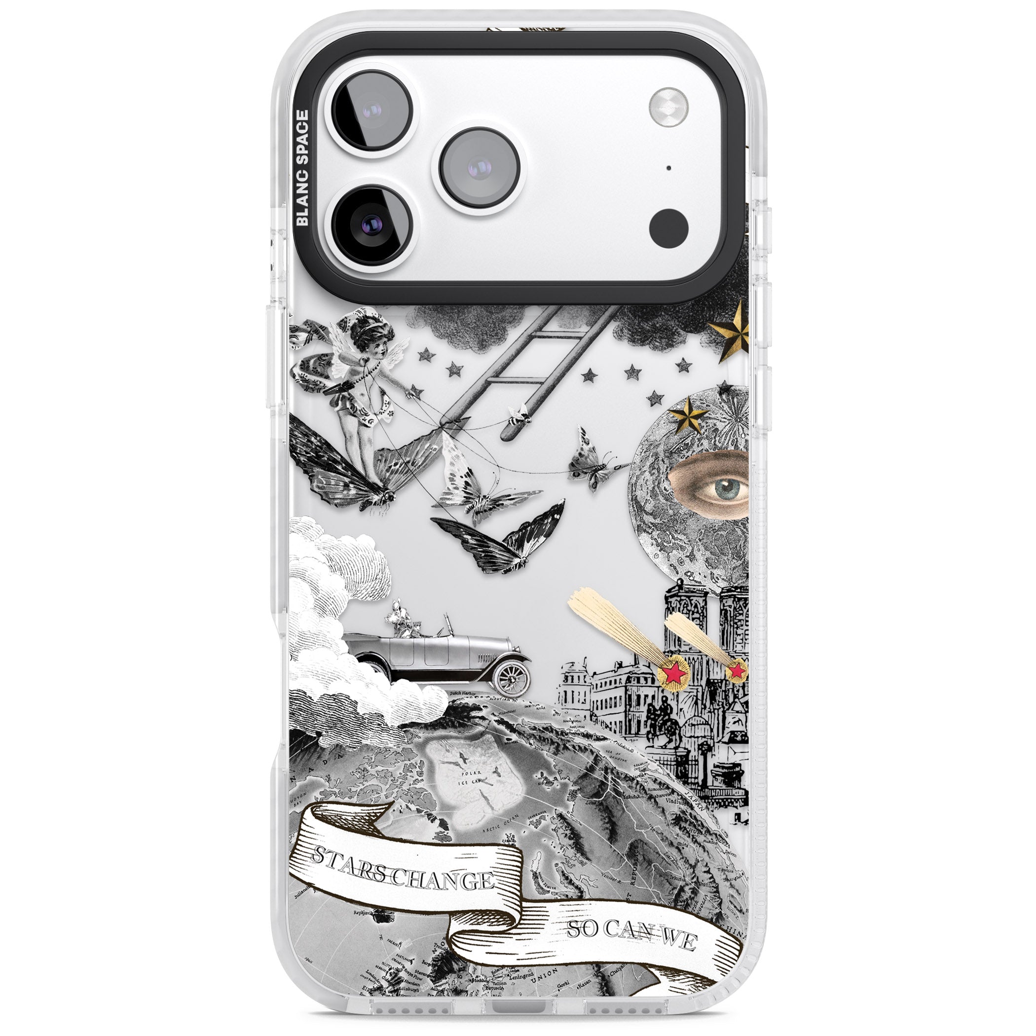 Stars Change So Can We iPhone 17 Pro Impact Clear Phone Case