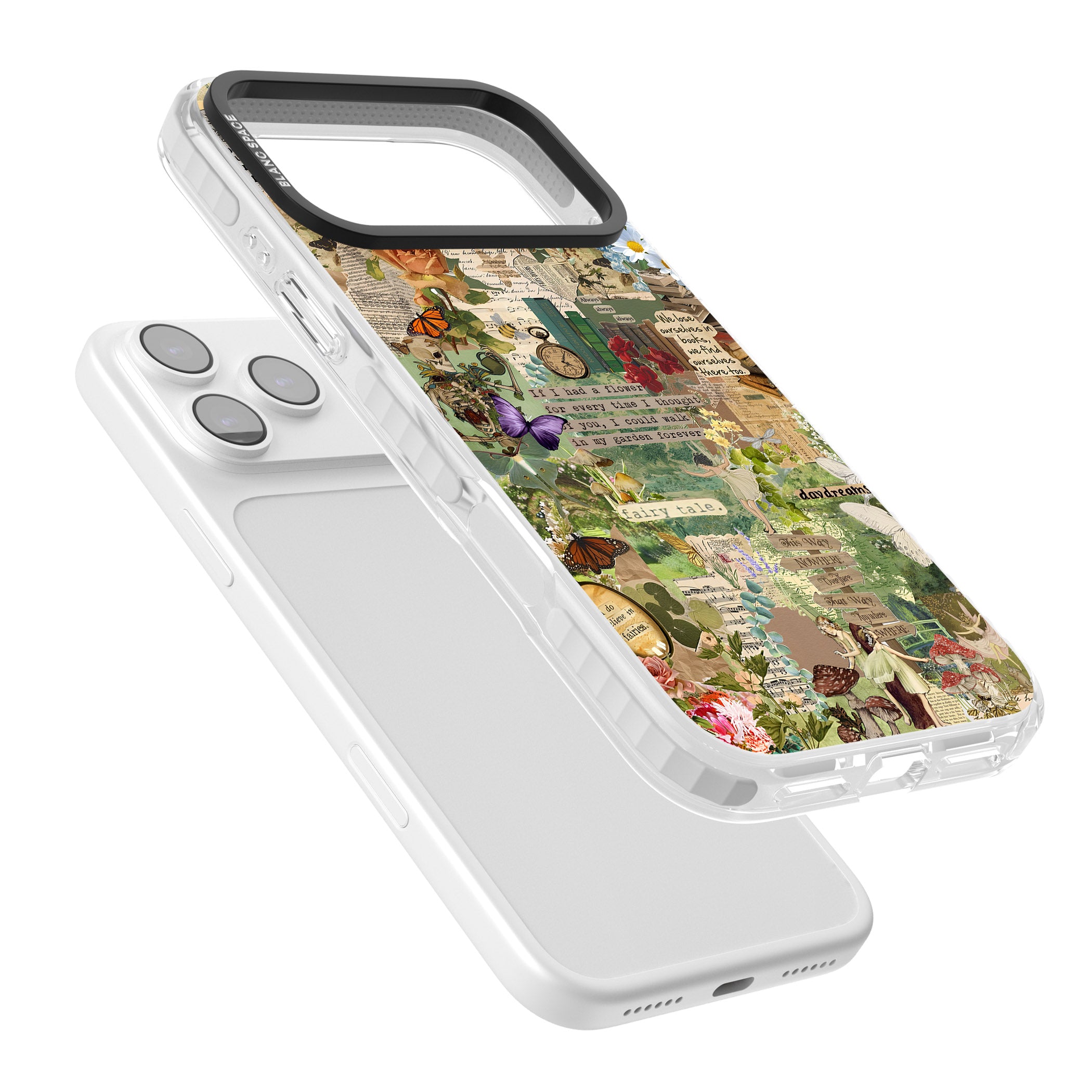 Enchanted Collage iPhone 17 Pro Impact Clear Phone Case Colours