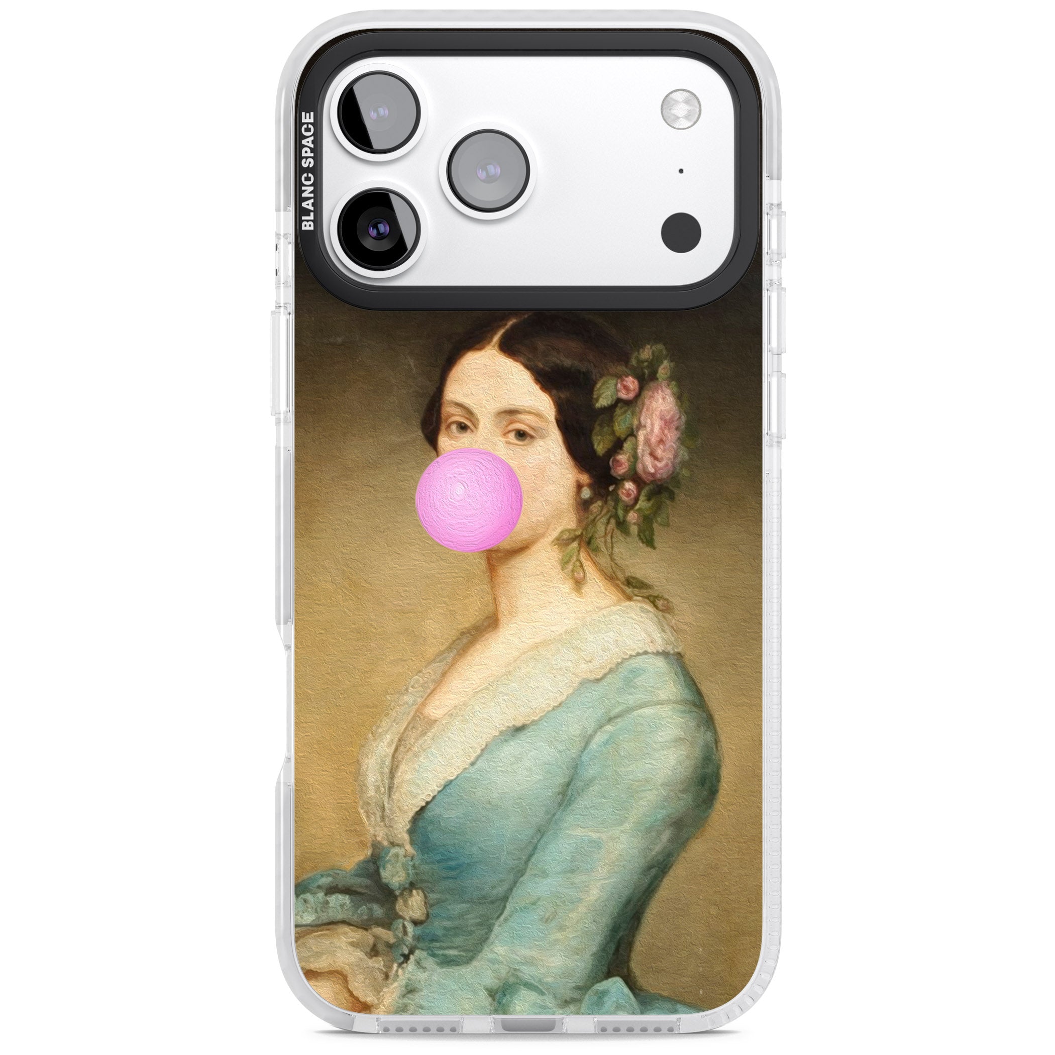 Bubblegum Renaissance iPhone 17 Pro Impact Clear Phone Case