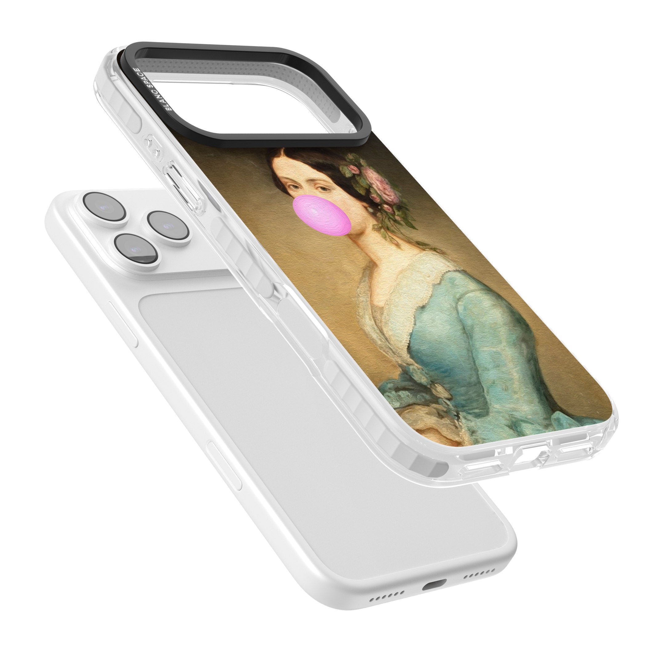 Bubblegum Renaissance iPhone 17 Pro Impact Clear Phone Case Colours