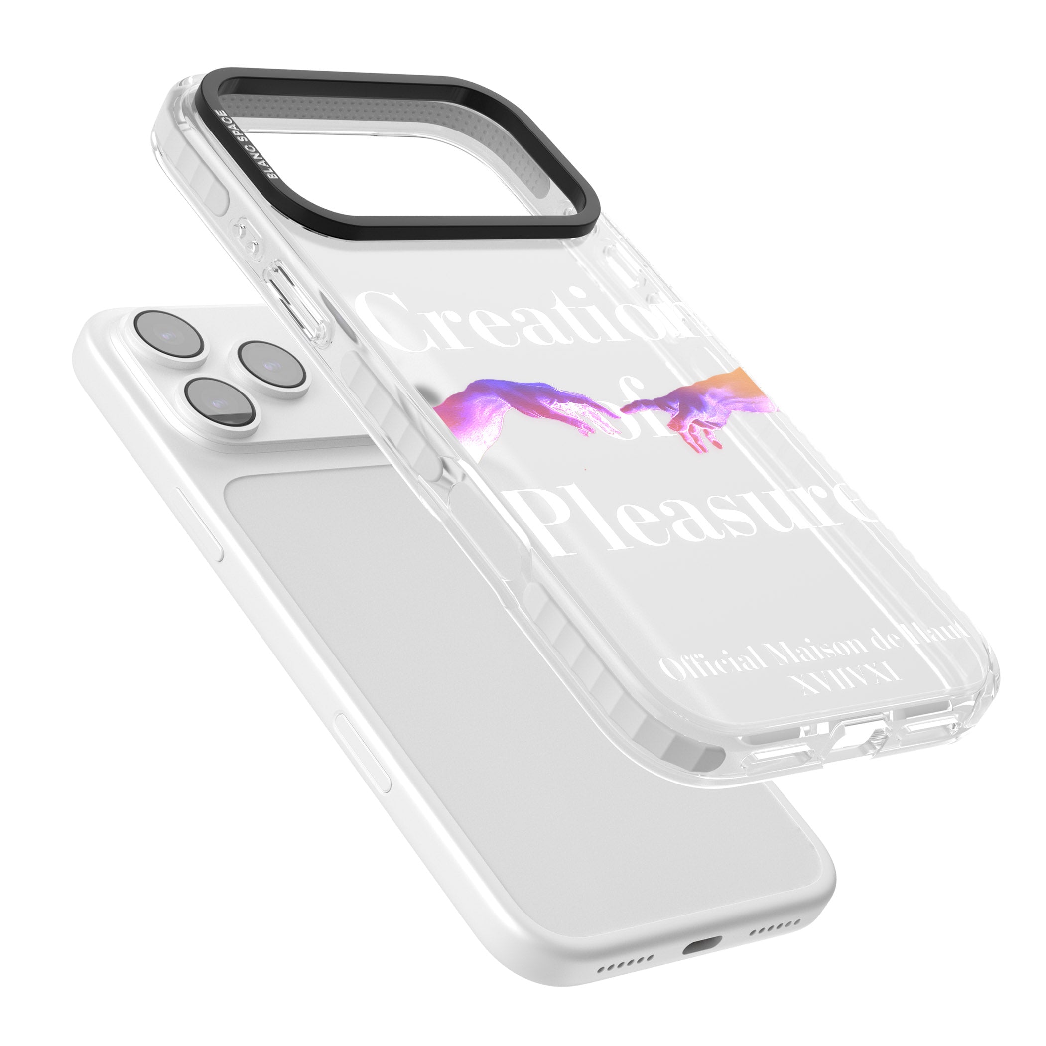 Creation Of Pleasure iPhone 17 Pro Impact Clear Phone Case Colours