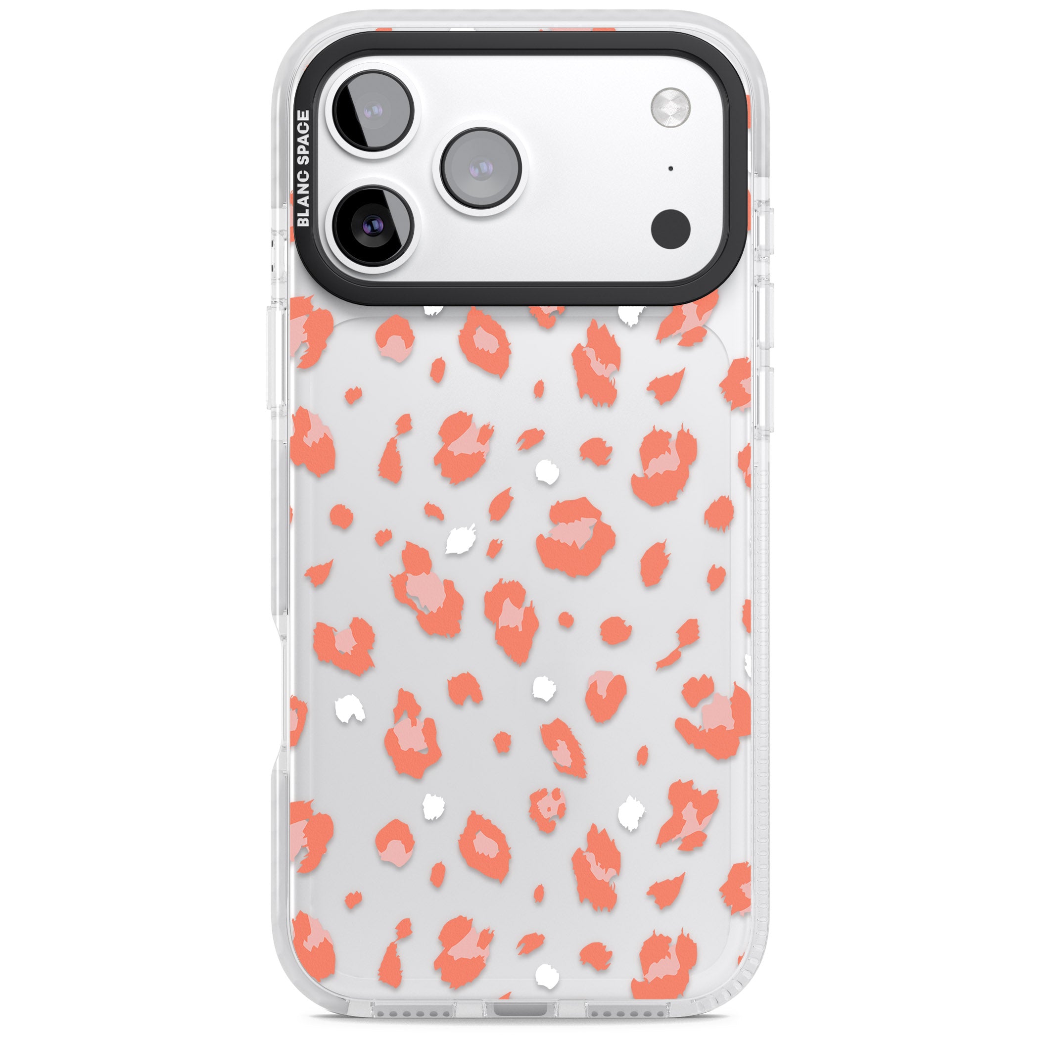 Two Colour Jaguar Transparent Animal Print iPhone 17 Pro Impact Clear Phone Case