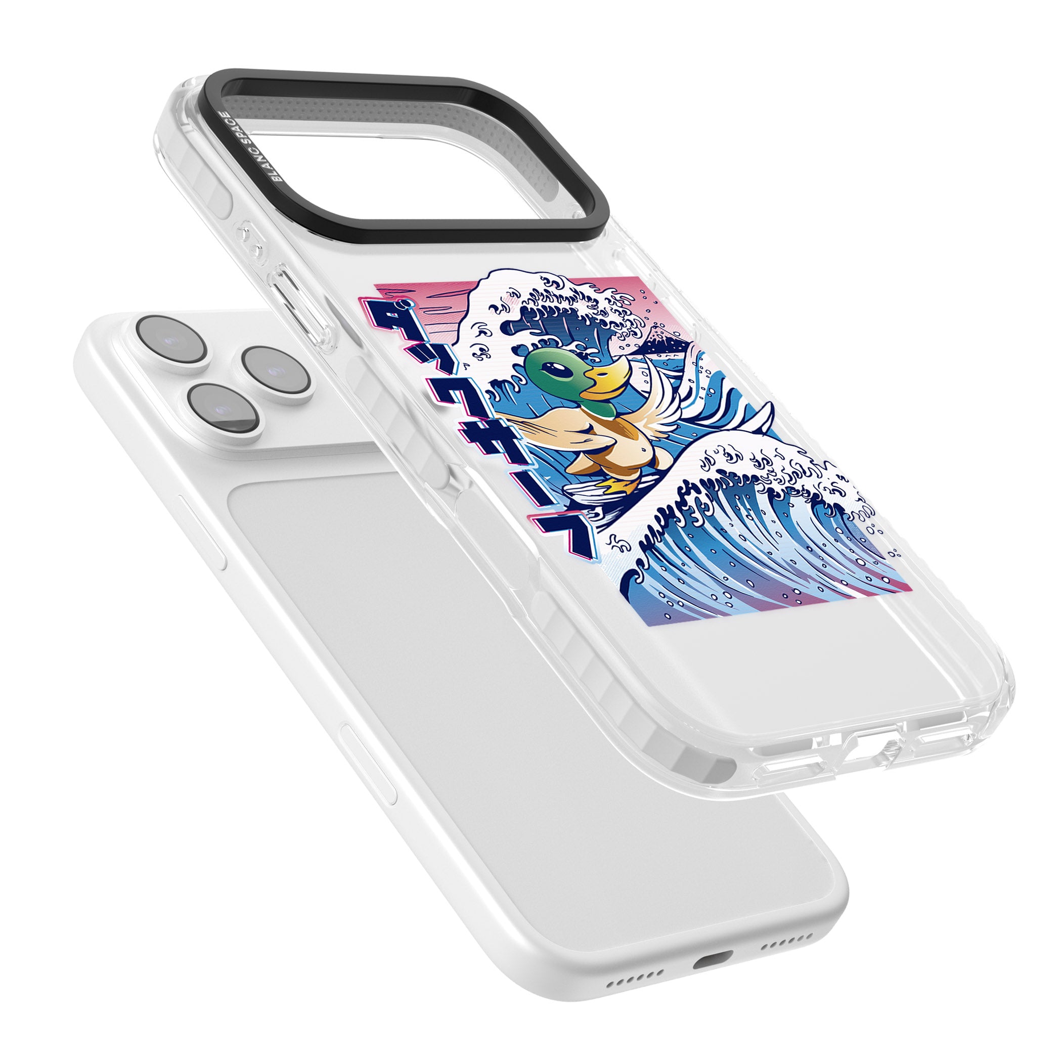 Duck Surf iPhone 17 Pro Impact Clear Phone Case Colours
