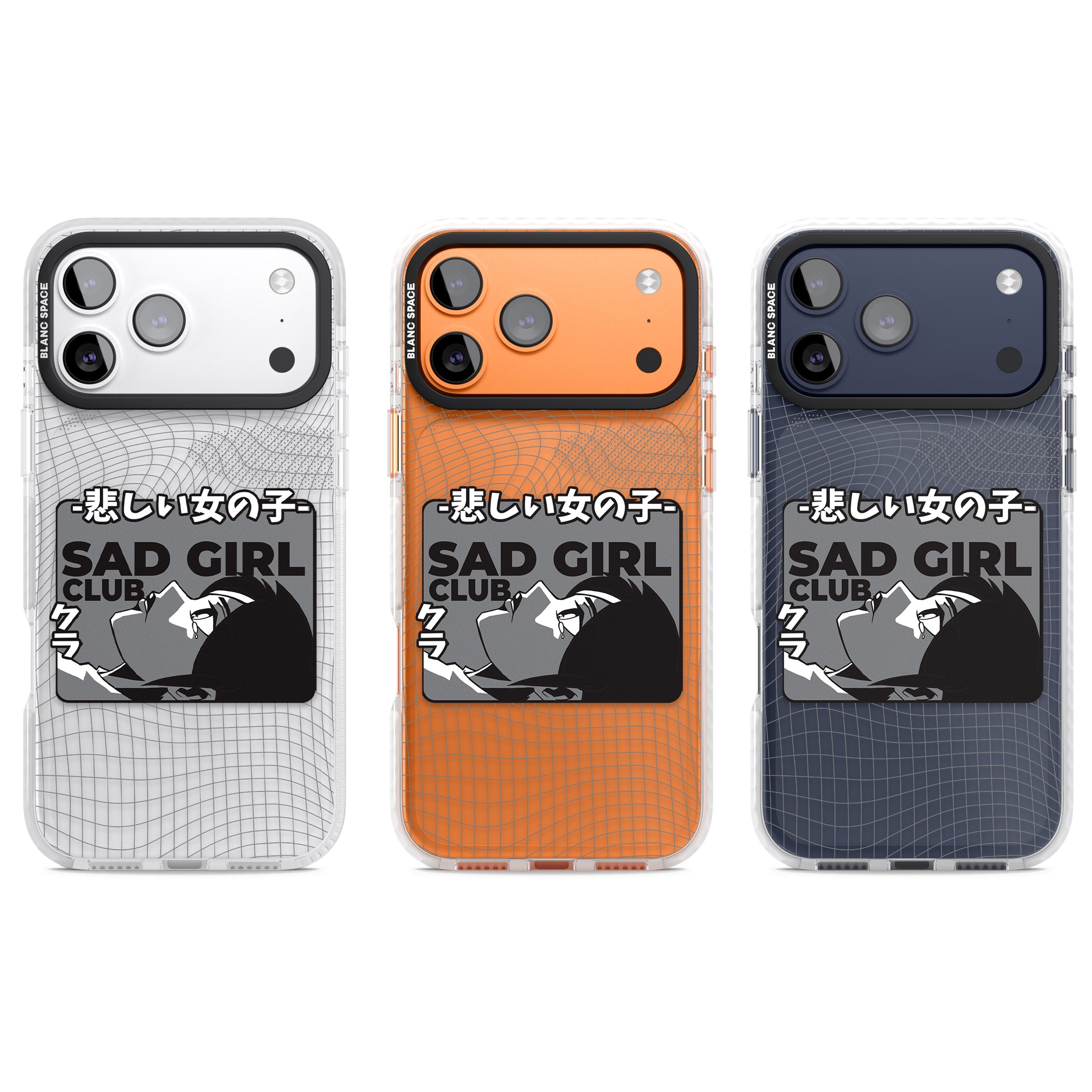 Sad Girl Club iPhone 17 Pro Impact Clear Phone Case APT Impact Protection