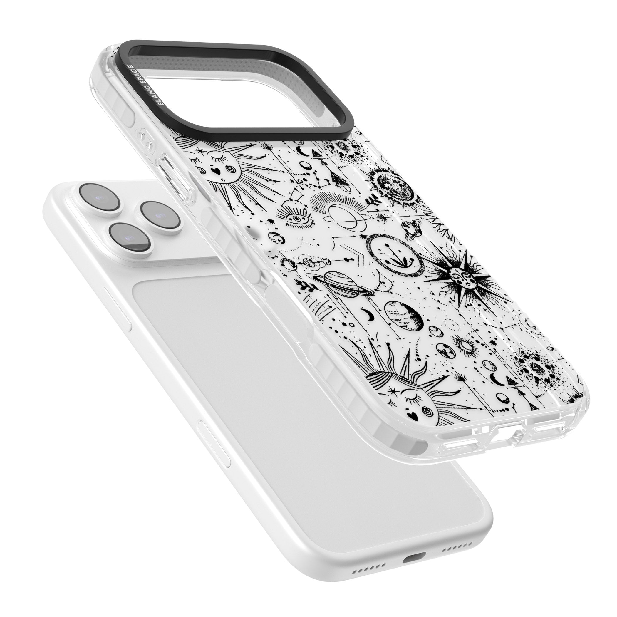 Cosmic Zodiac iPhone 17 Pro Impact Clear Phone Case Colours