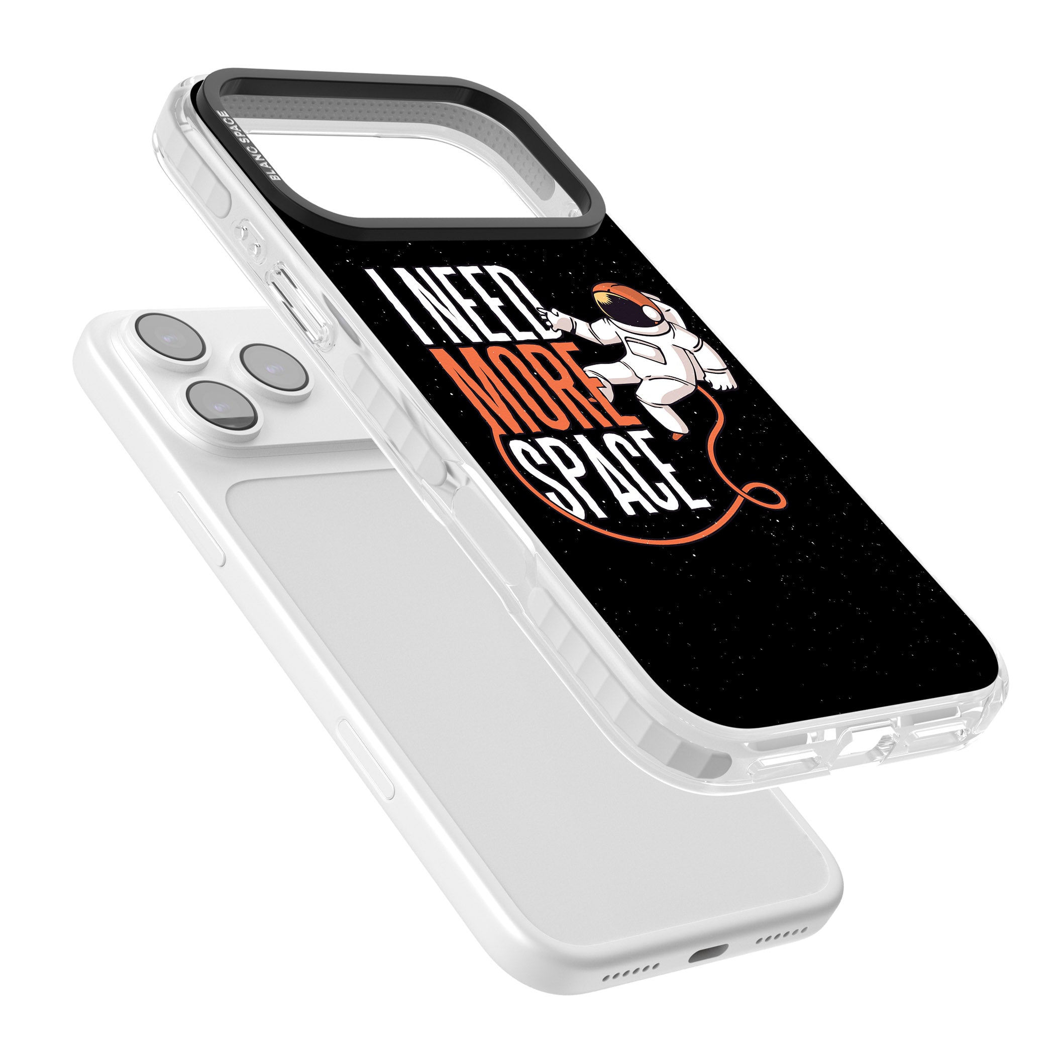 I Need More Space iPhone 17 Pro Impact Clear Phone Case Colours
