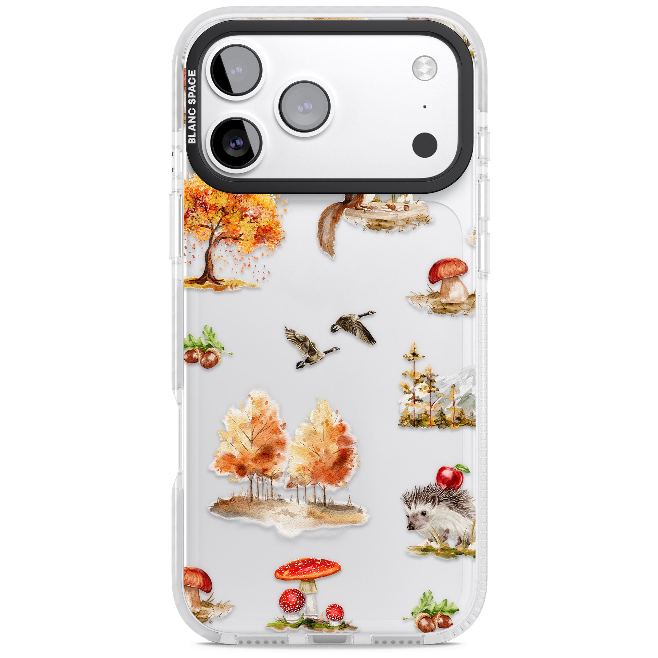 Fall Forest Friends iPhone 17 Pro Impact Clear Phone Case