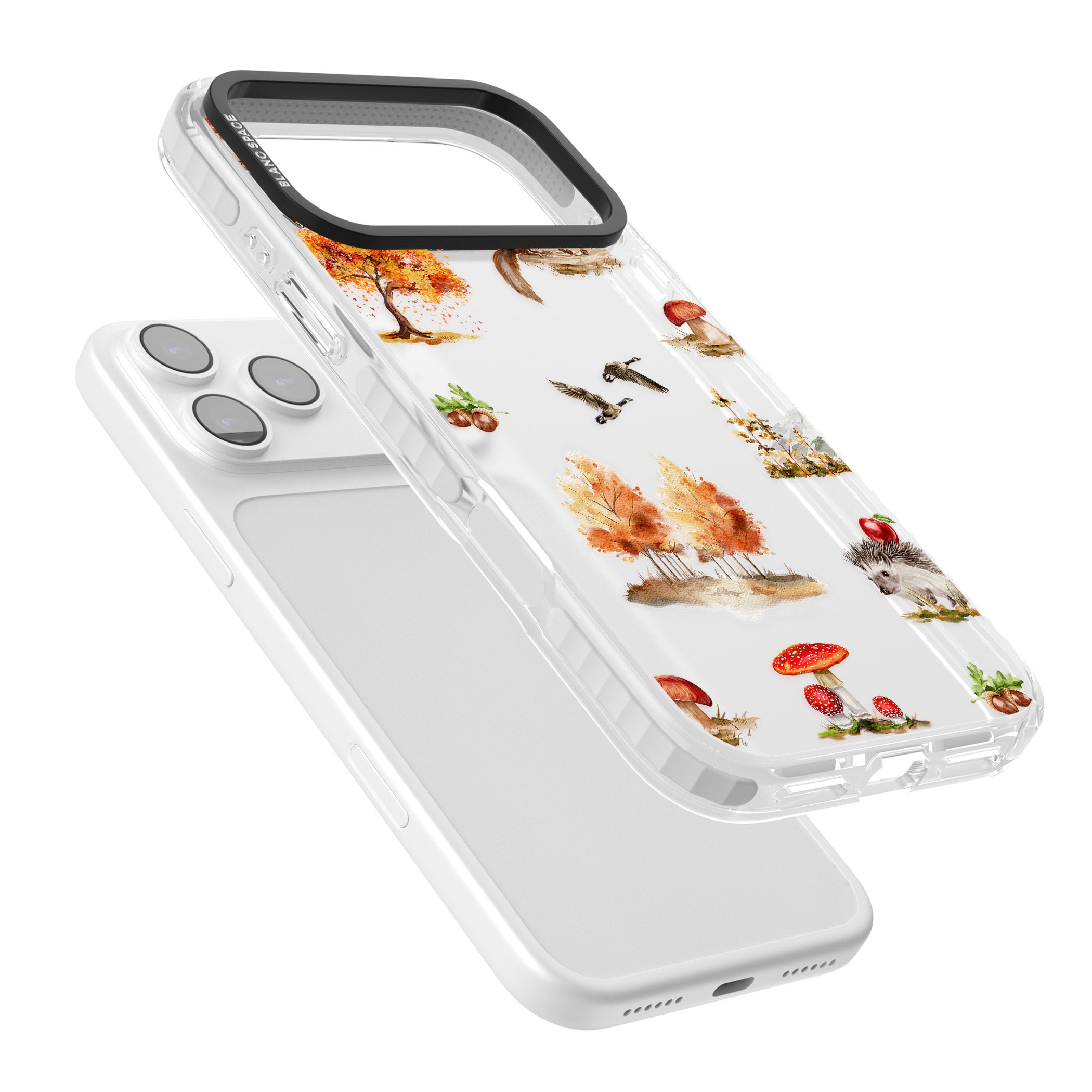 Fall Forest Friends iPhone 17 Pro Impact Clear Phone Case Colours