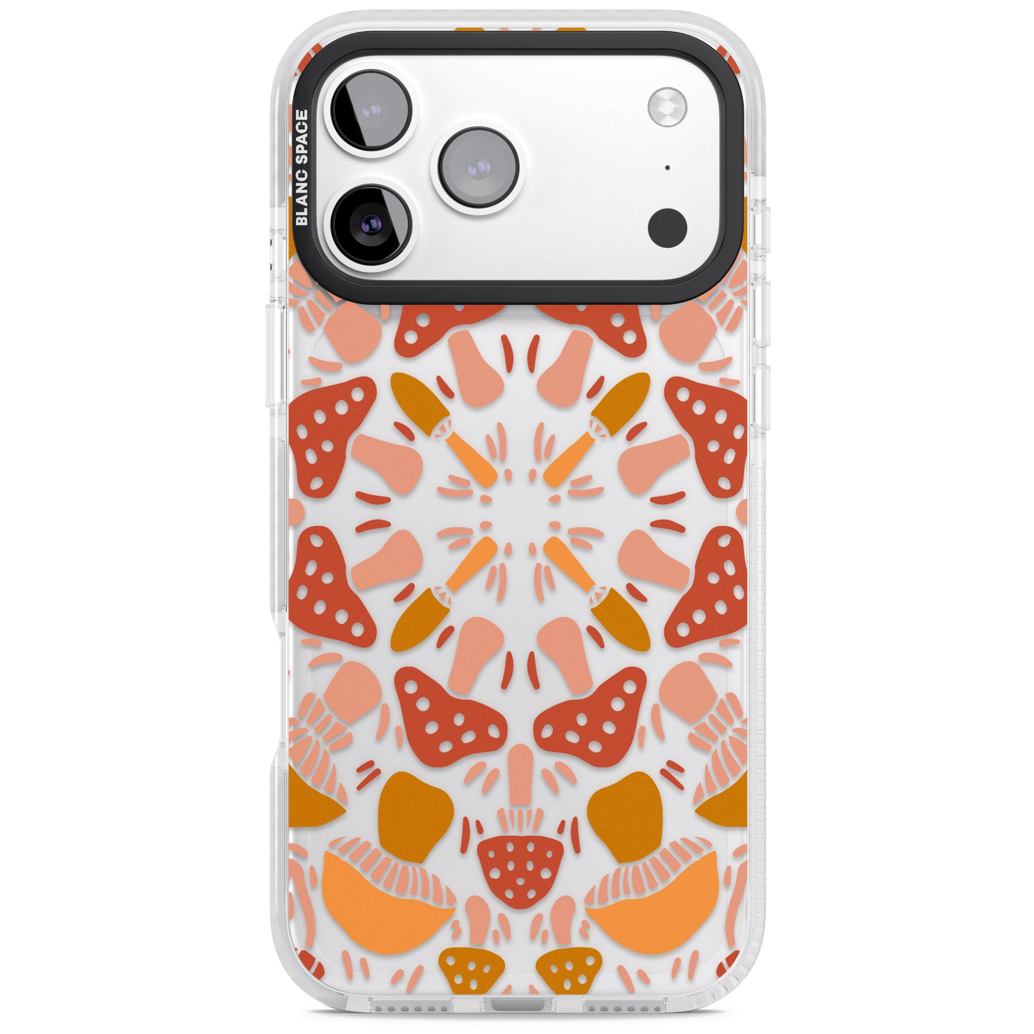 Mushroom Medley iPhone 17 Pro Impact Clear Phone Case