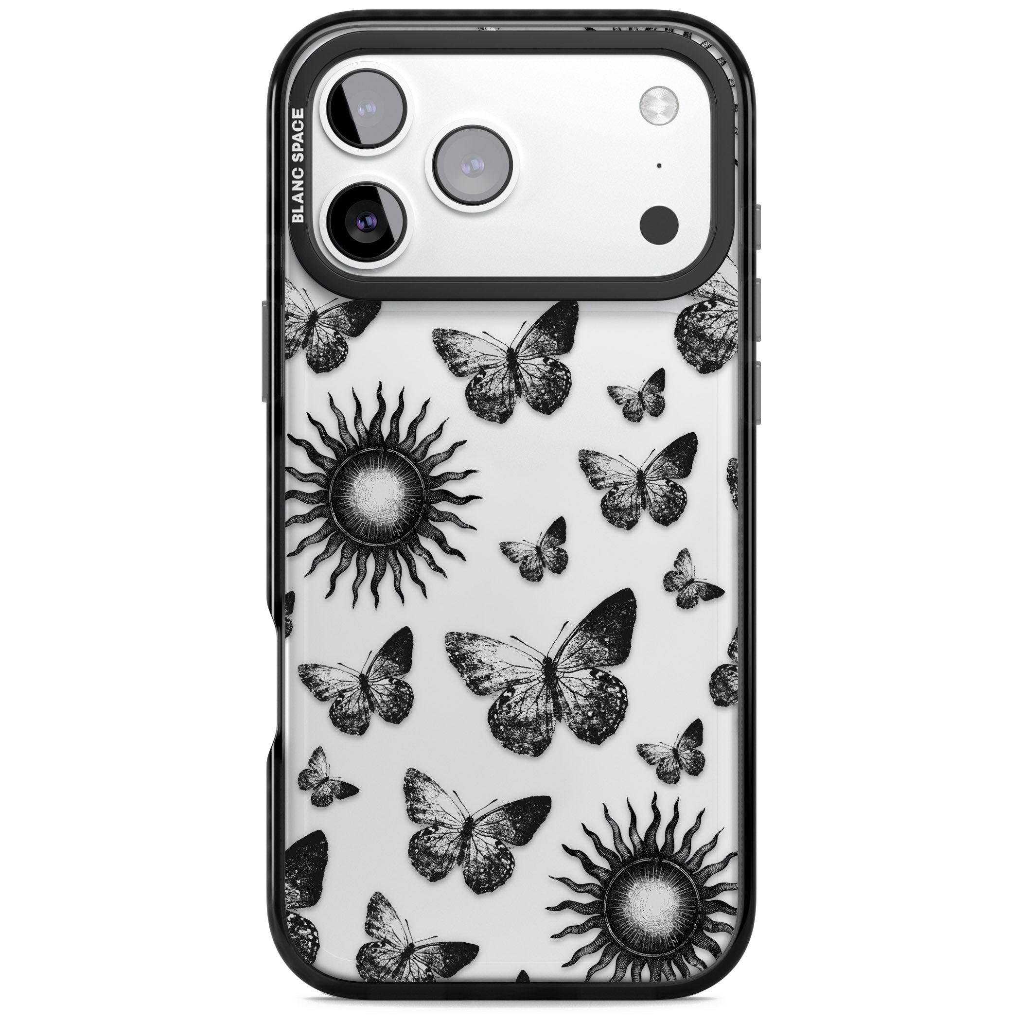 Butterflies Suns iPhone 17 Pro Impact Black Phone Case