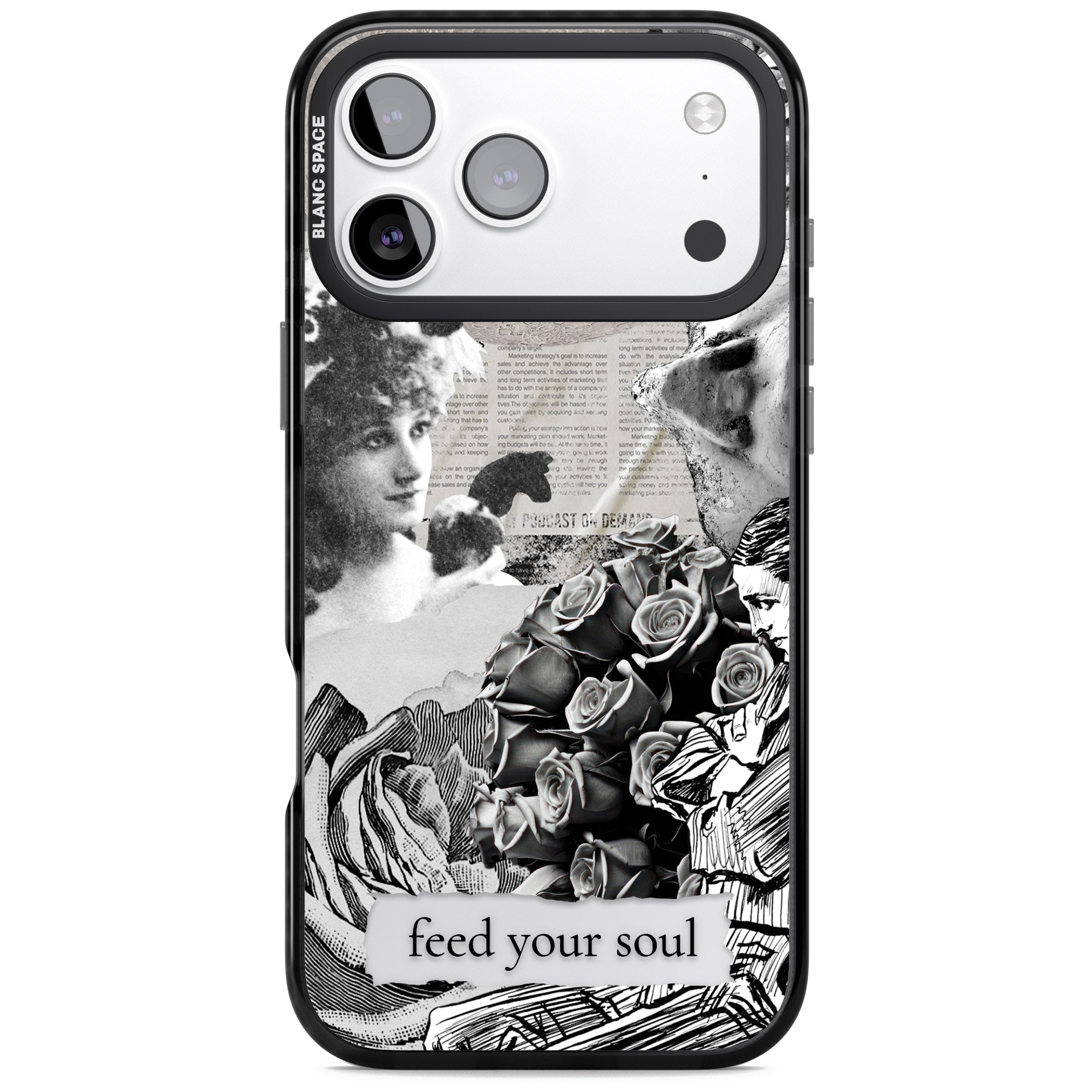 Feed Your Soul iPhone 17 Pro Impact Black Phone Case