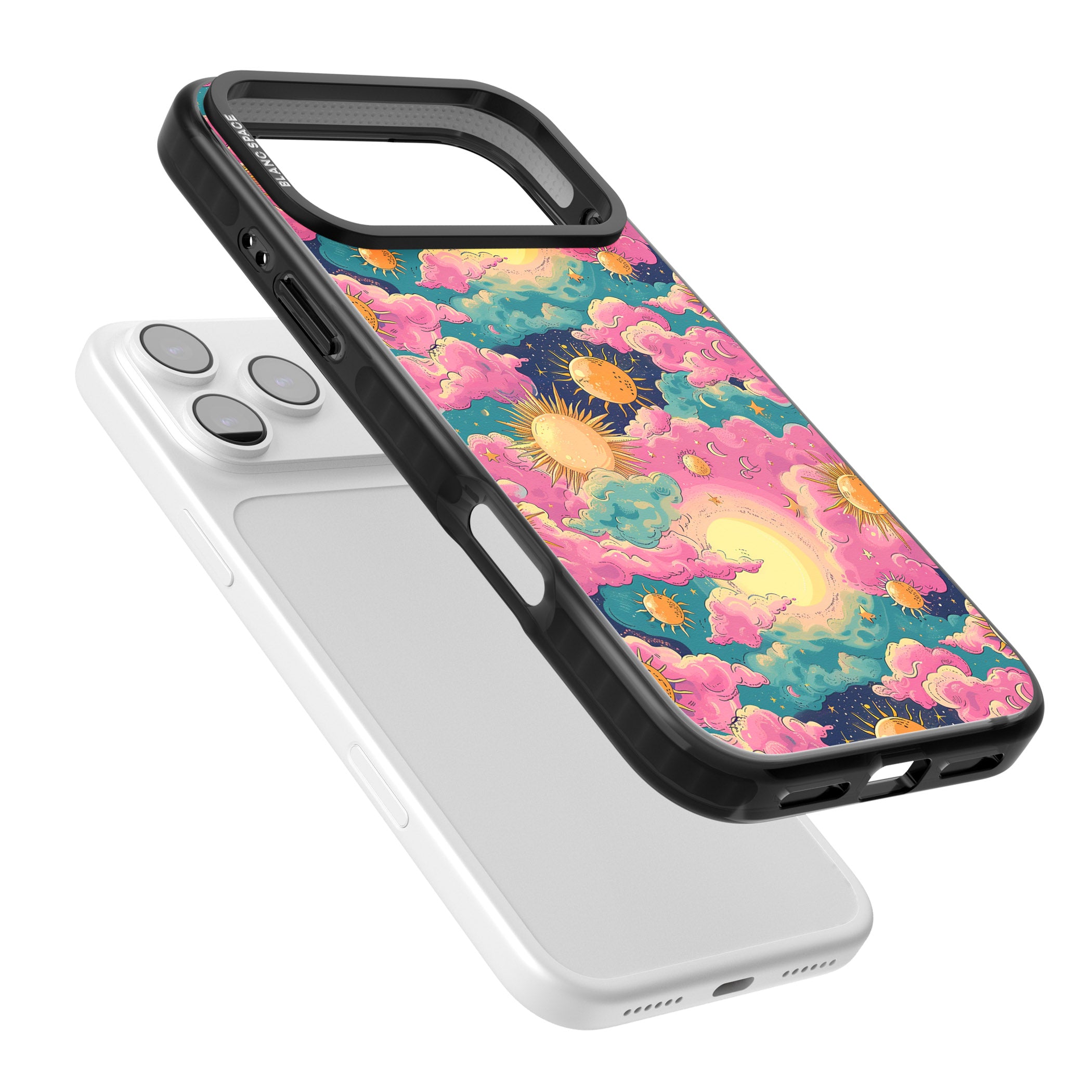 Starlight Clouds iPhone 17 Pro Impact Black Phone Case Colours