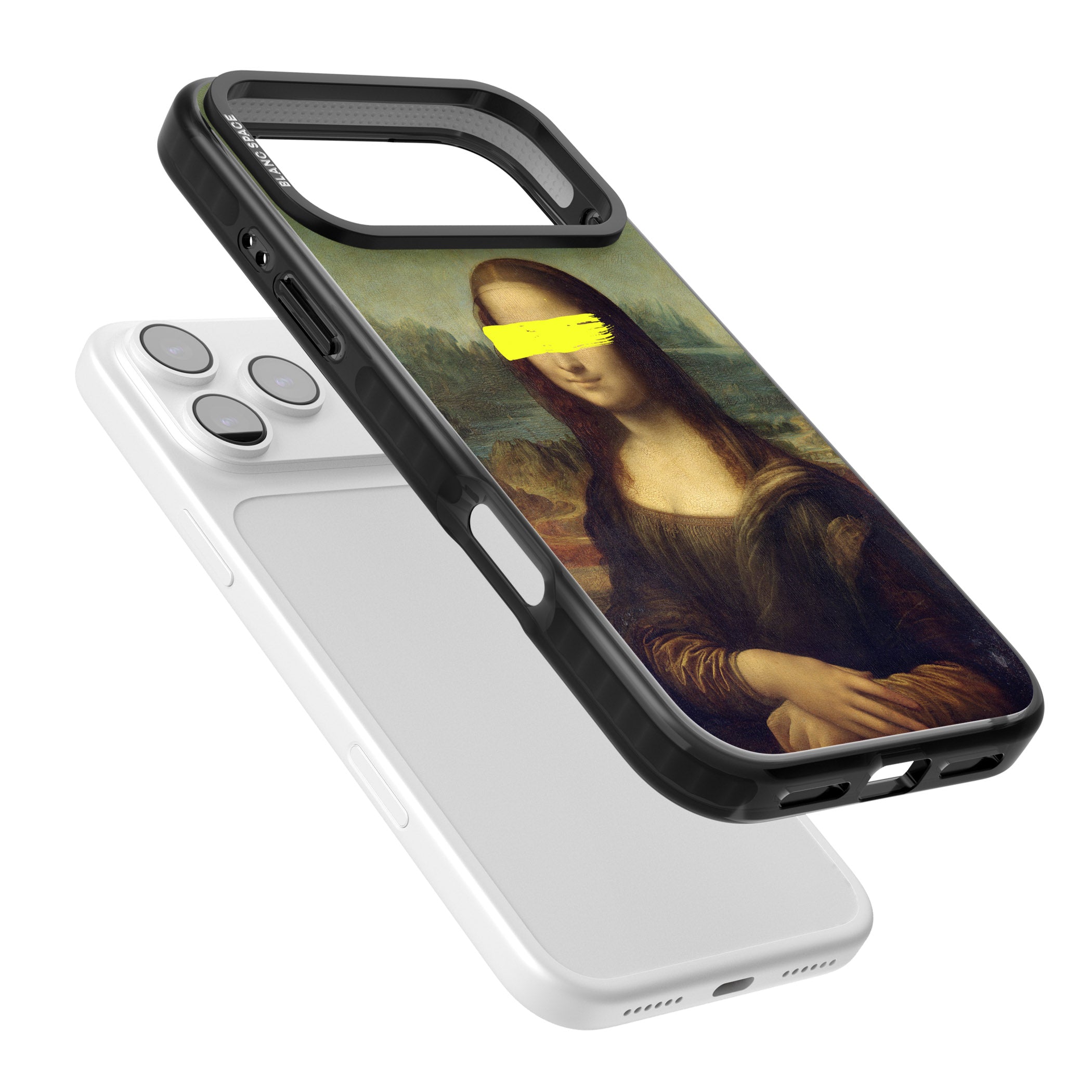 Vandaled Mona Lisa iPhone 17 Pro Impact Black Phone Case Colours