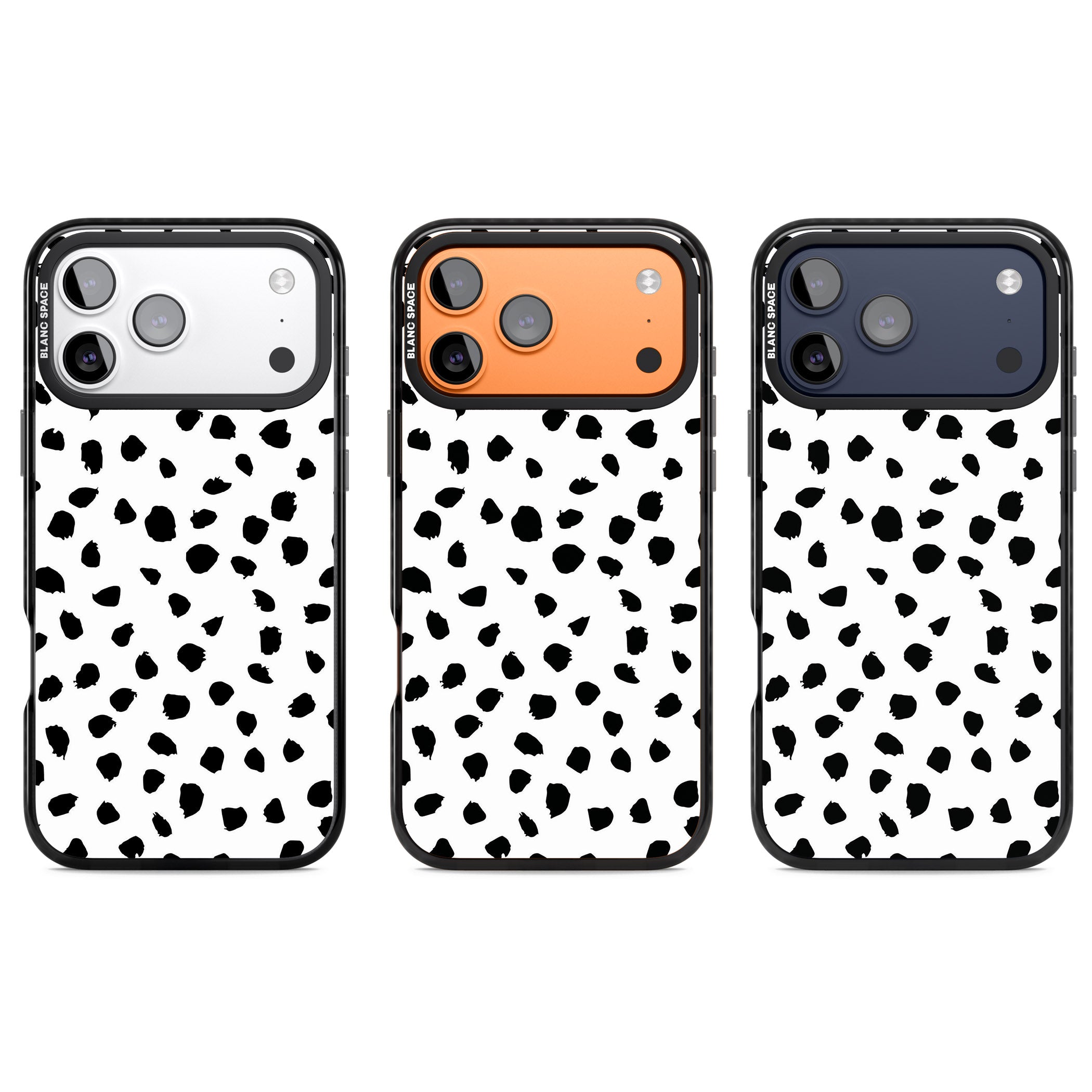 Dalmatian Print iPhone 17 Pro Impact Black Phone Case APT Impact Protection