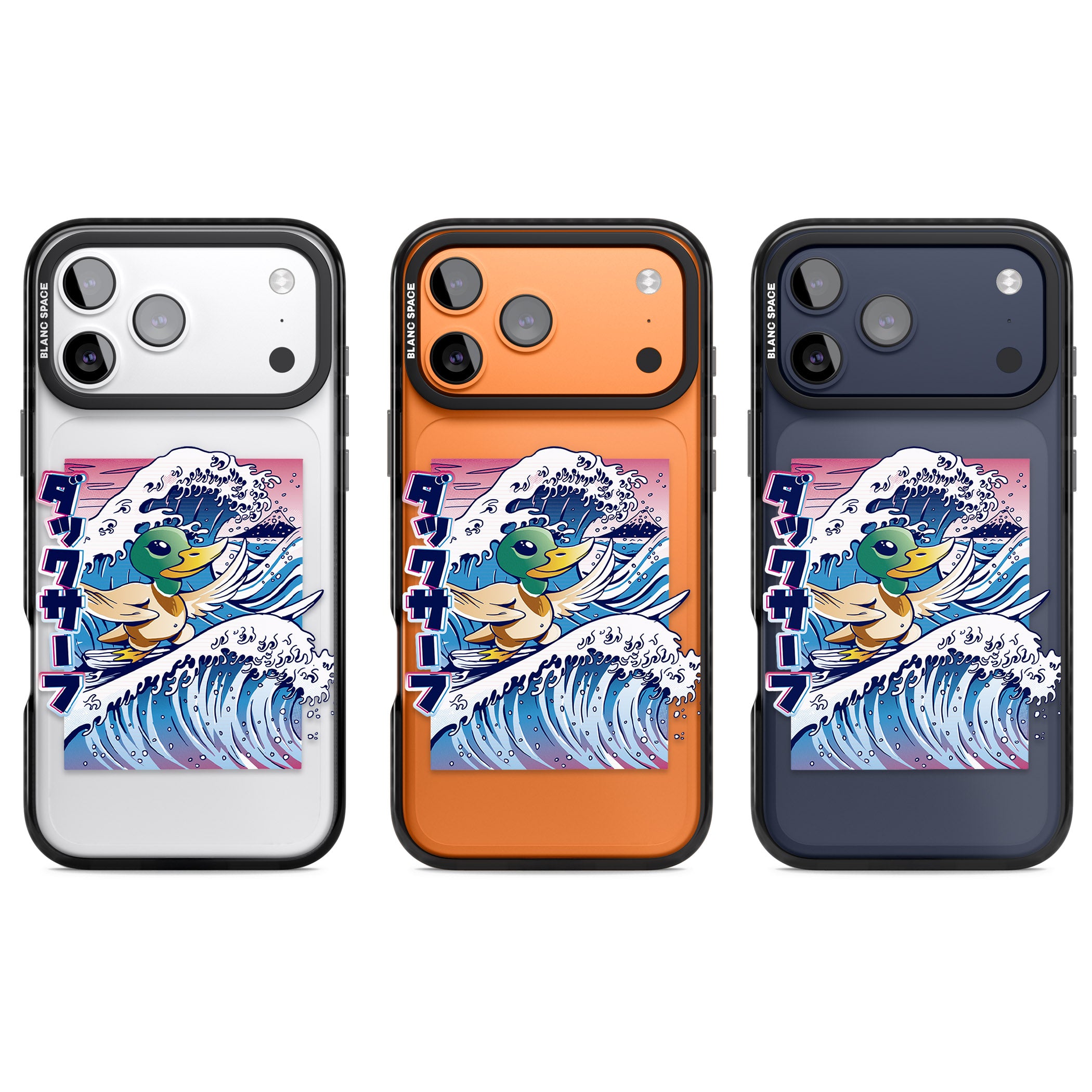 Duck Surf iPhone 17 Pro Impact Black Phone Case APT Impact Protection