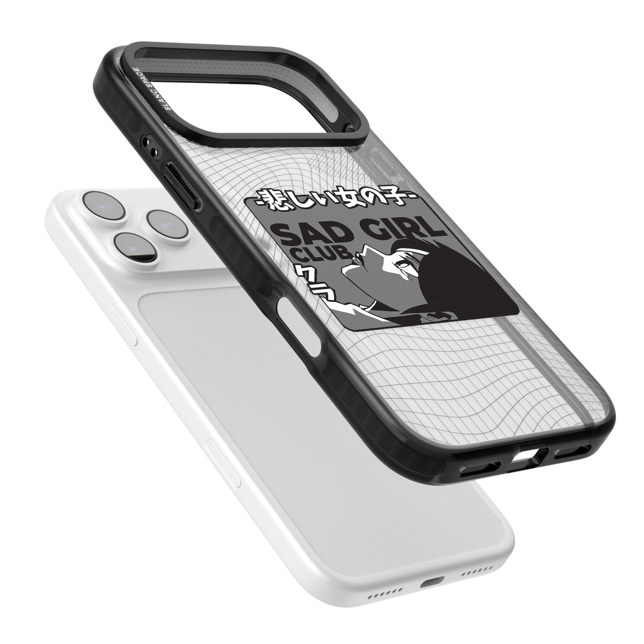 Sad Girl Club iPhone 17 Pro Impact Black Phone Case Colours