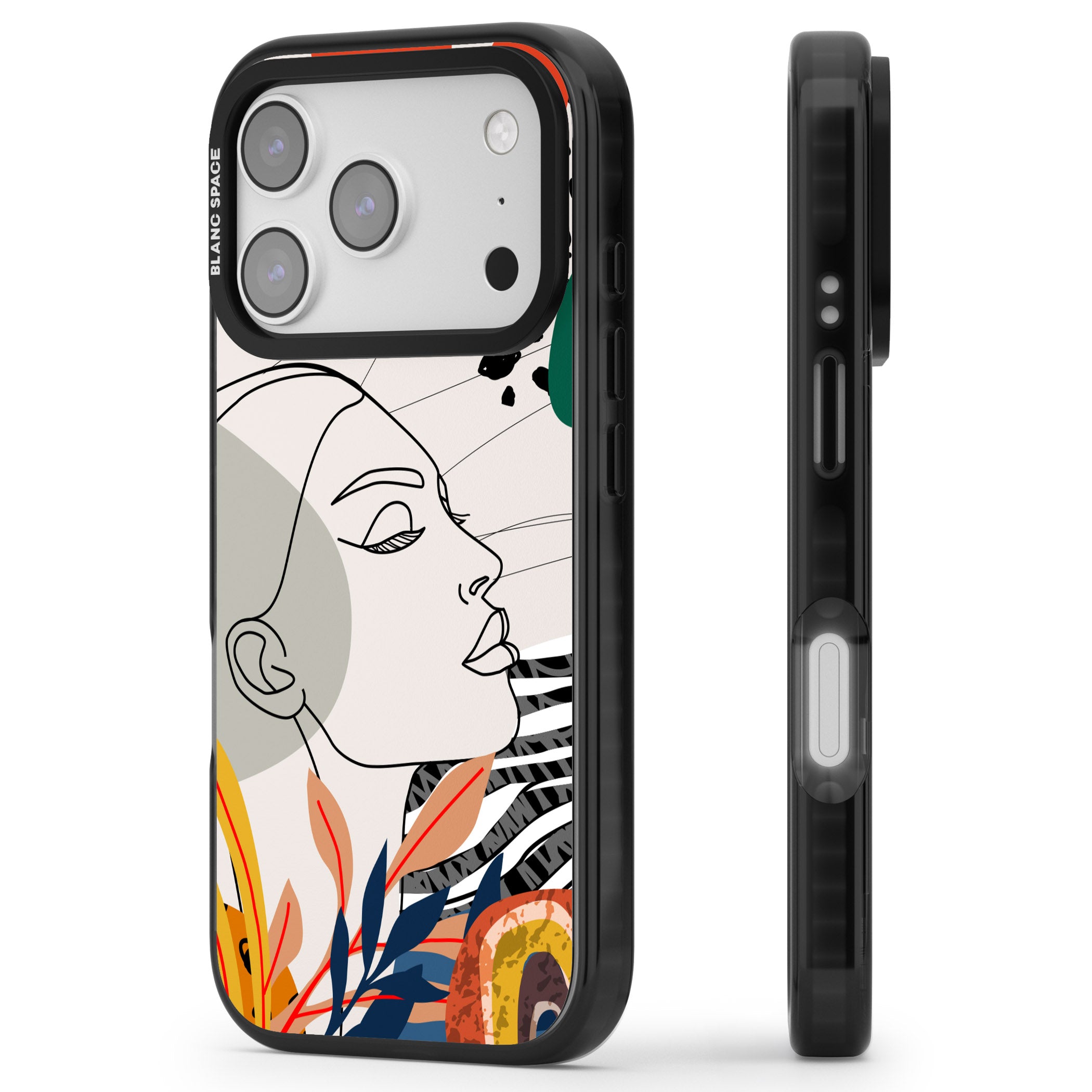 Girl Gone Wild iPhone 17 Pro Impact Black Phone Case Side Profile