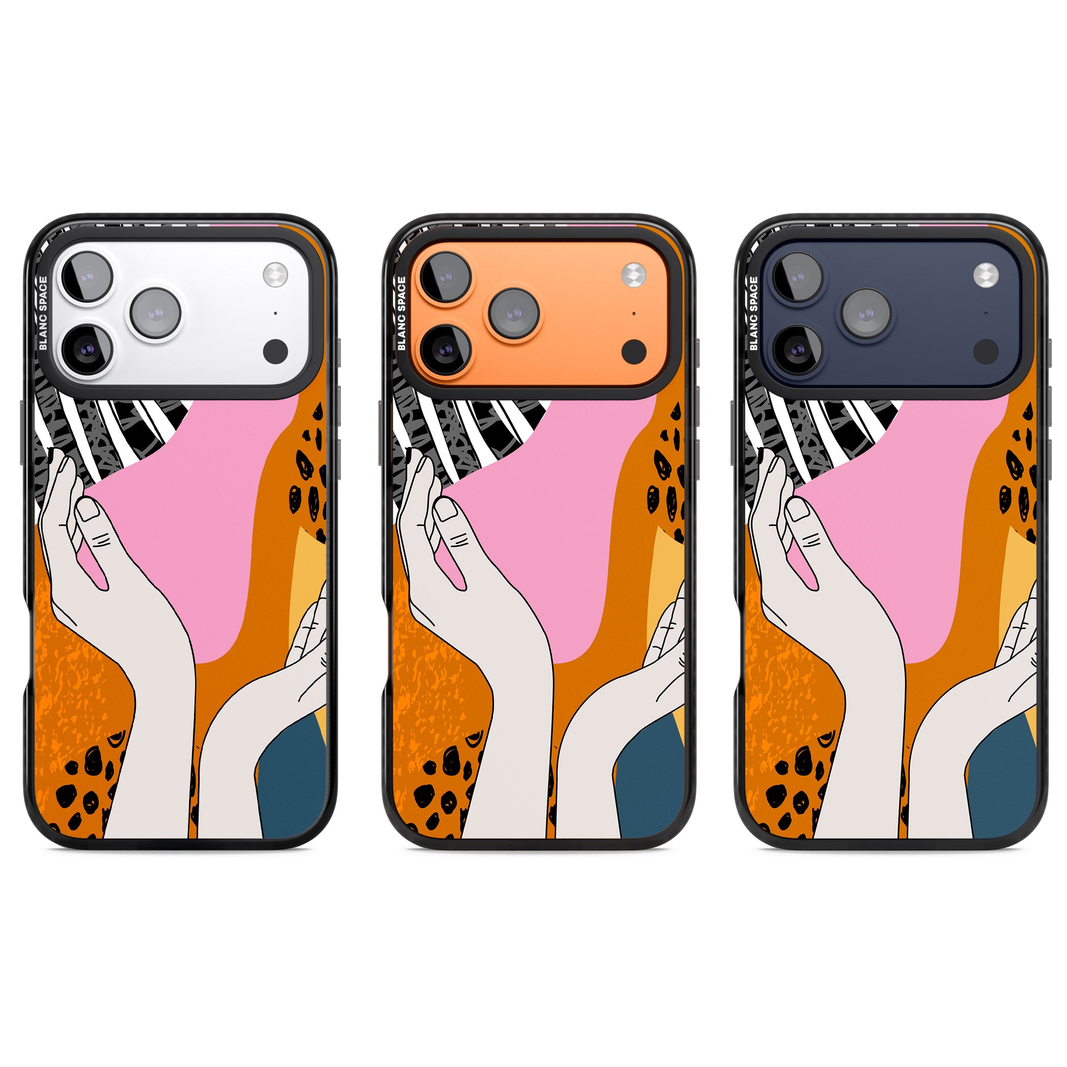 Abstract Vibes iPhone 17 Pro Impact Black Phone Case APT Impact Protection