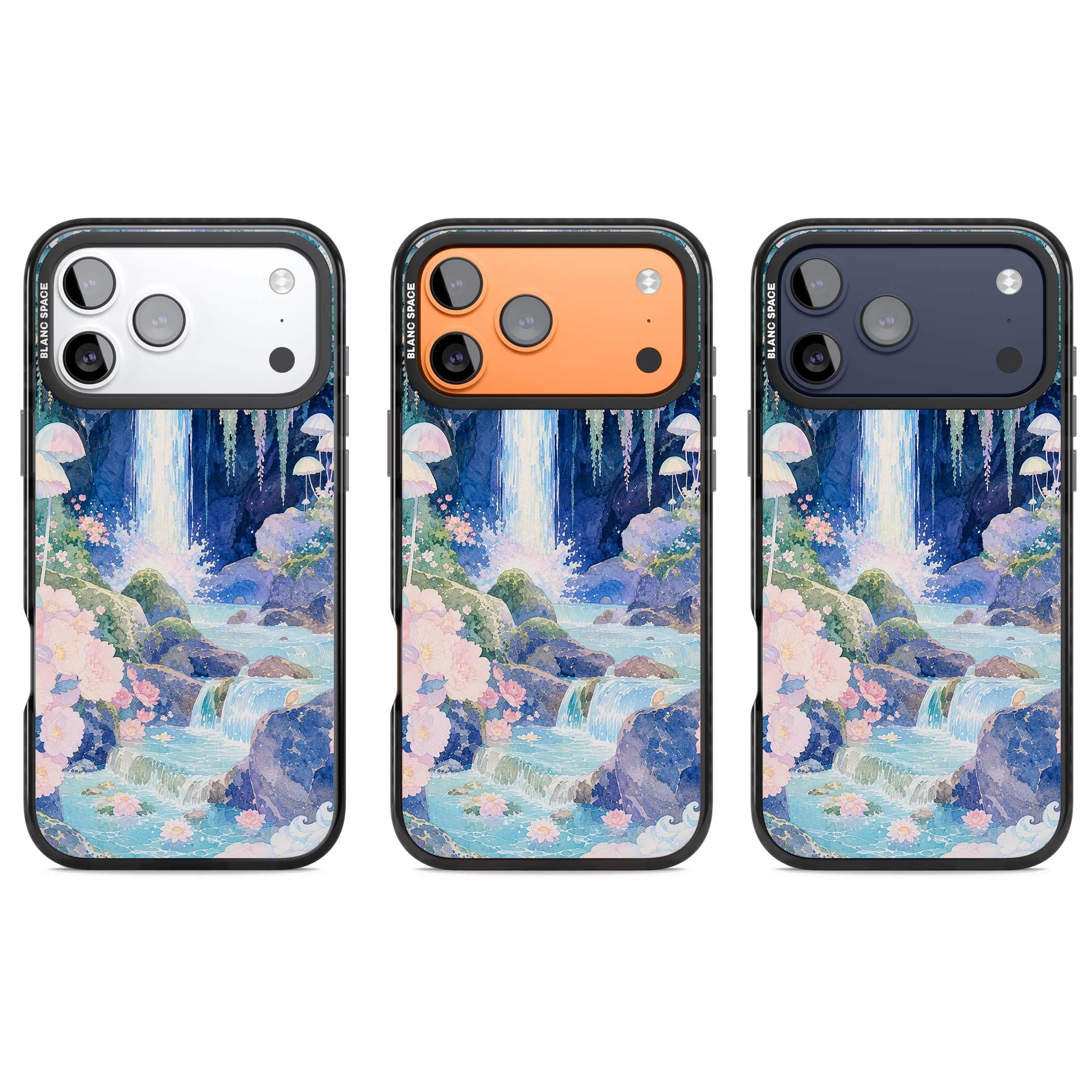 Mystic Waterfall art iPhone case | Clear Impact case for iPhone 17 Pro, iPhone 17 Pro Max
