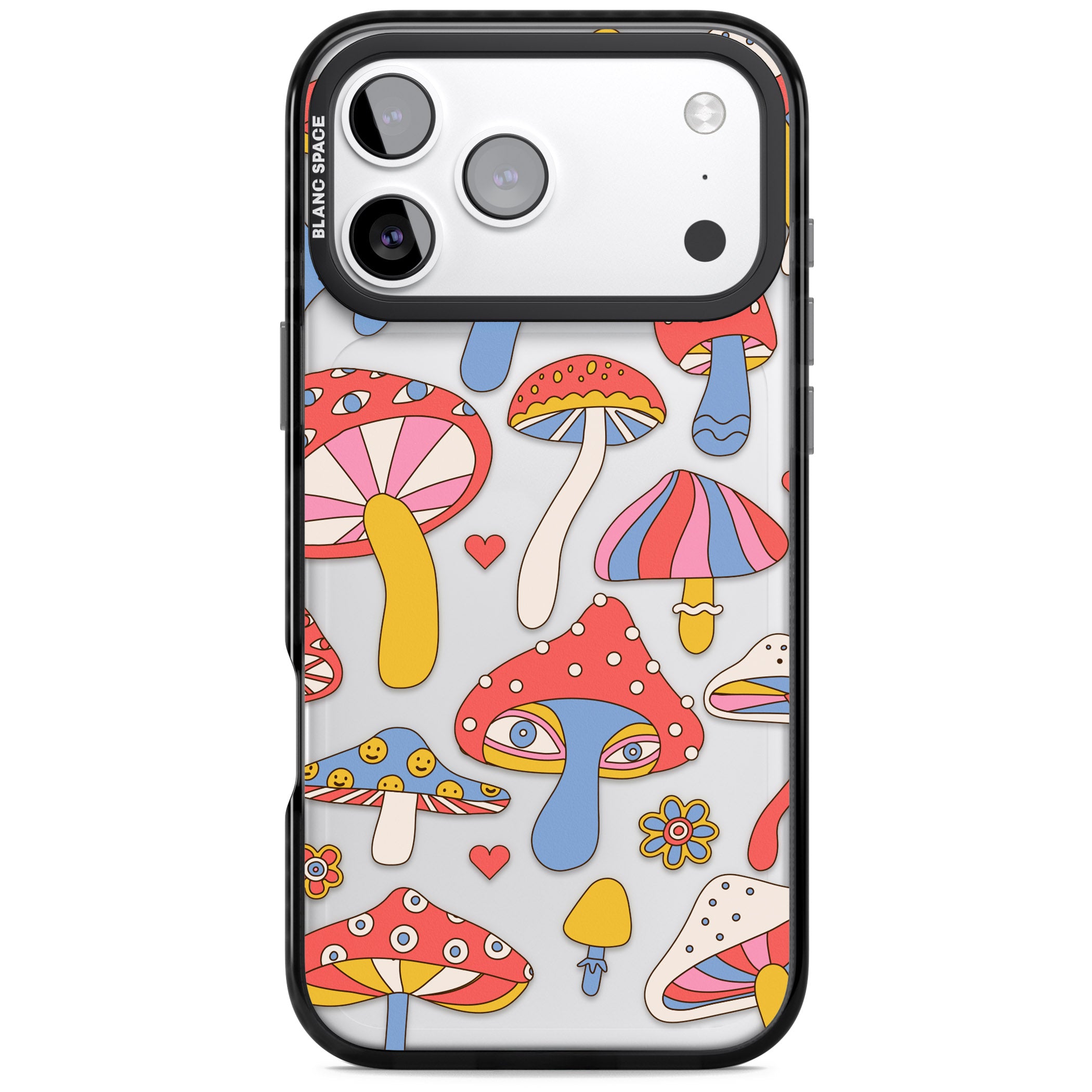 Vibrant Shrooms iPhone 17 Pro Impact Black Phone Case