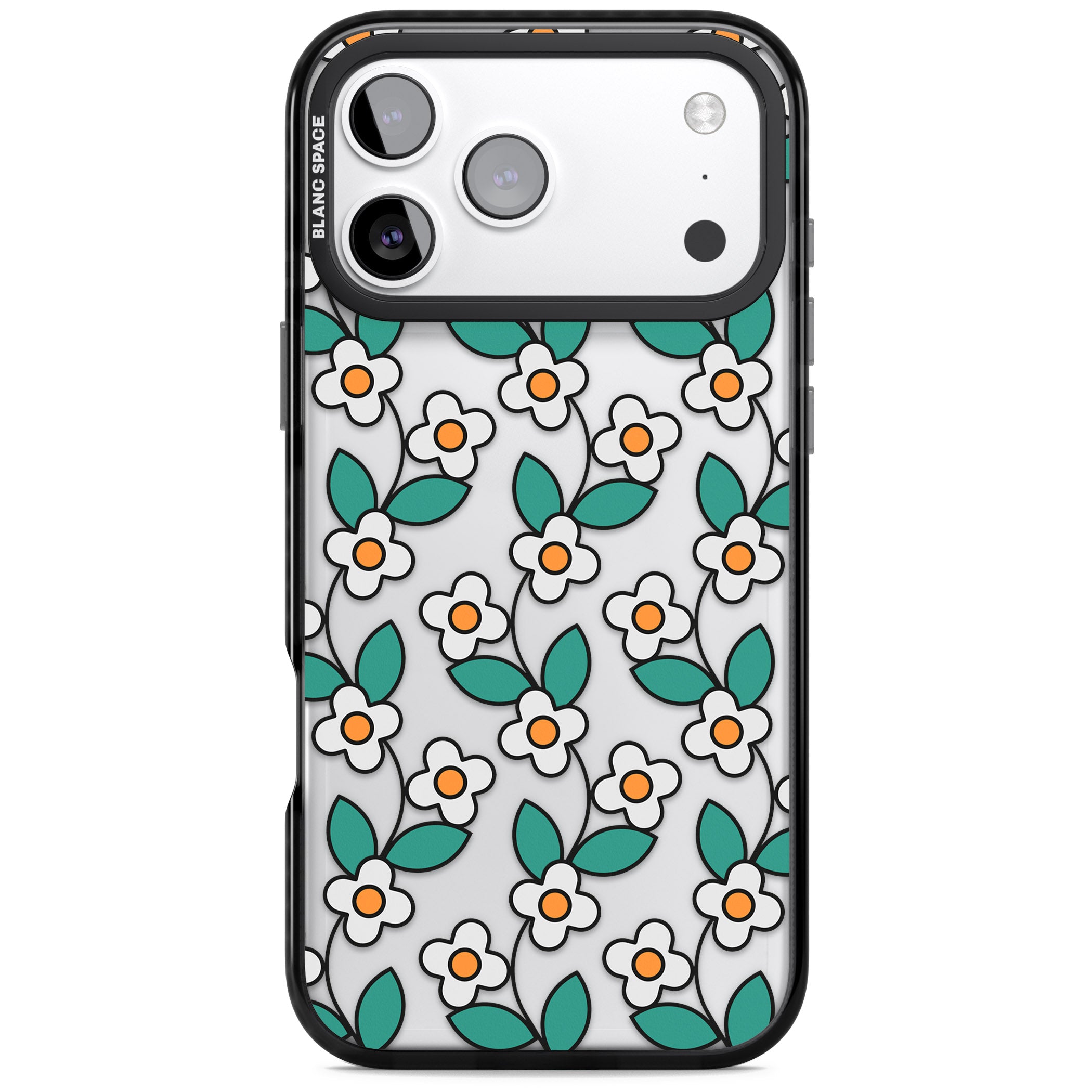 Spring Daisies iPhone 17 Pro Max Impact Black Phone Case