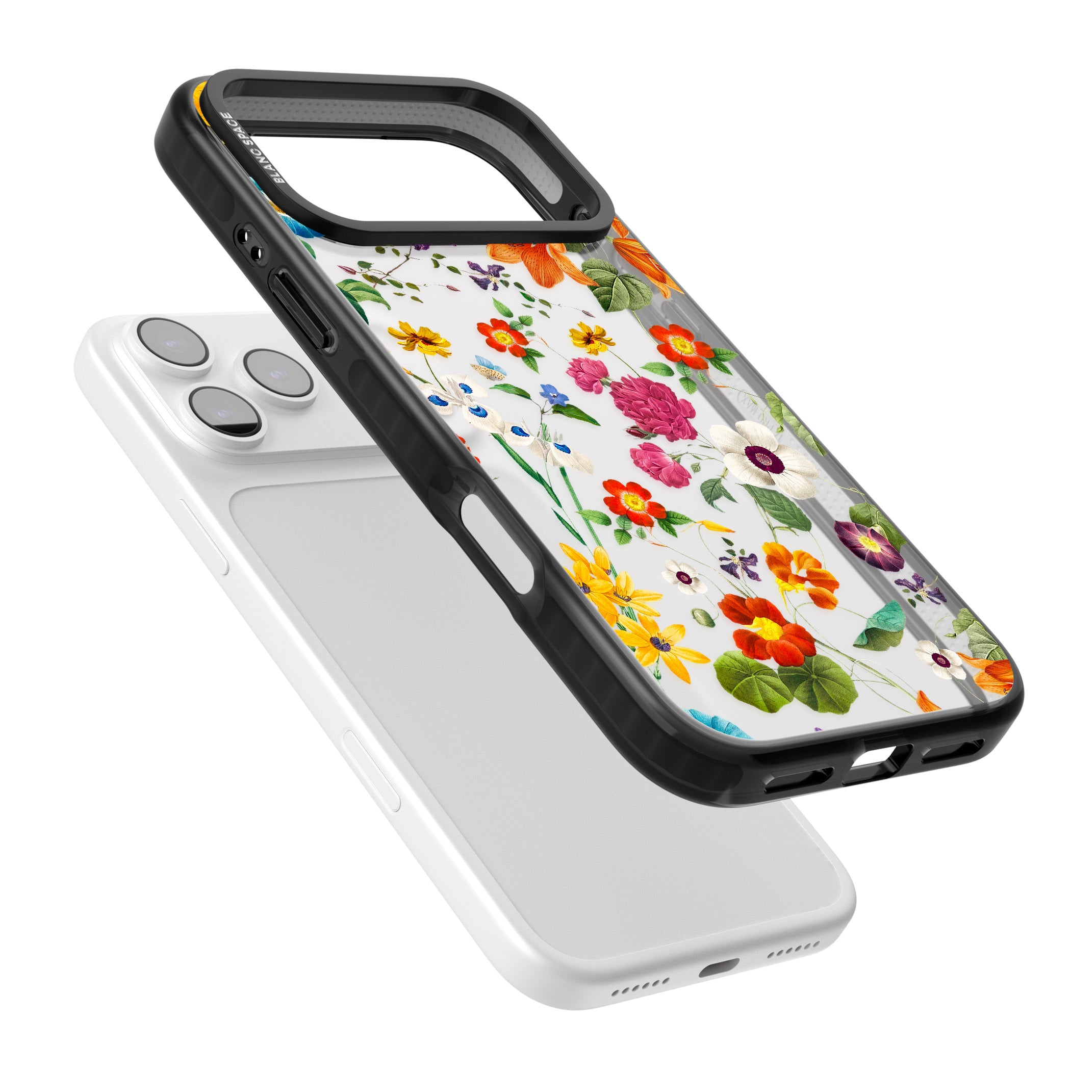 Whimsical Wildflowers iPhone 17 Pro Impact Black Phone Case Colours