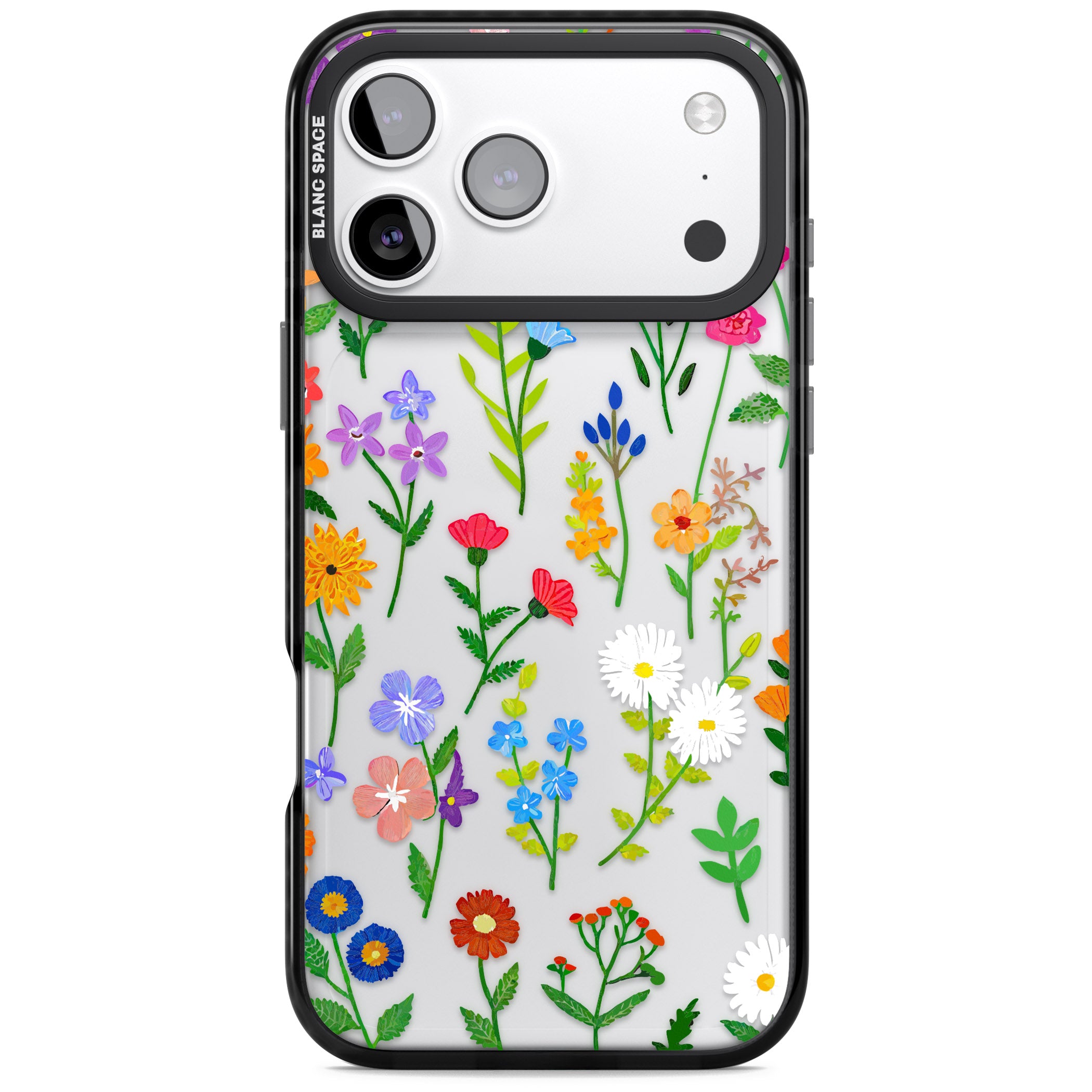 Wildflower Garden iPhone 17 Pro Max Impact Black Phone Case