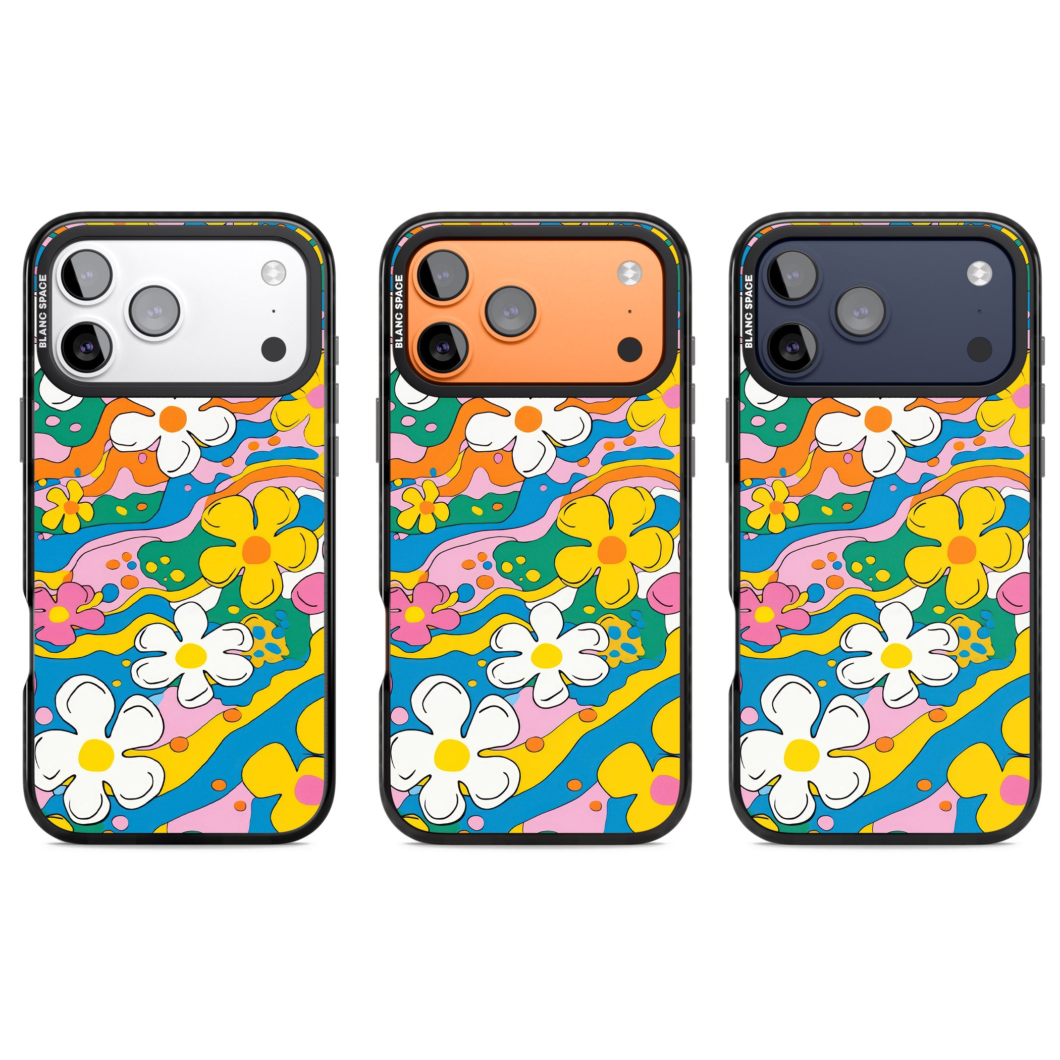 Vibrant Bloom iPhone 17 Pro Impact Black Phone Case APT Impact Protection