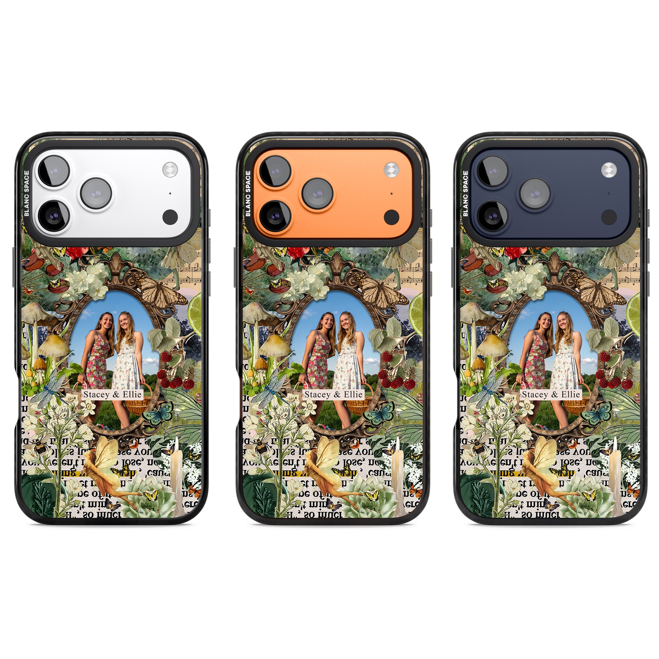 Personalised Cottage Garden Frame iPhone 17 Pro Impact Black Phone Case APT Impact Protection