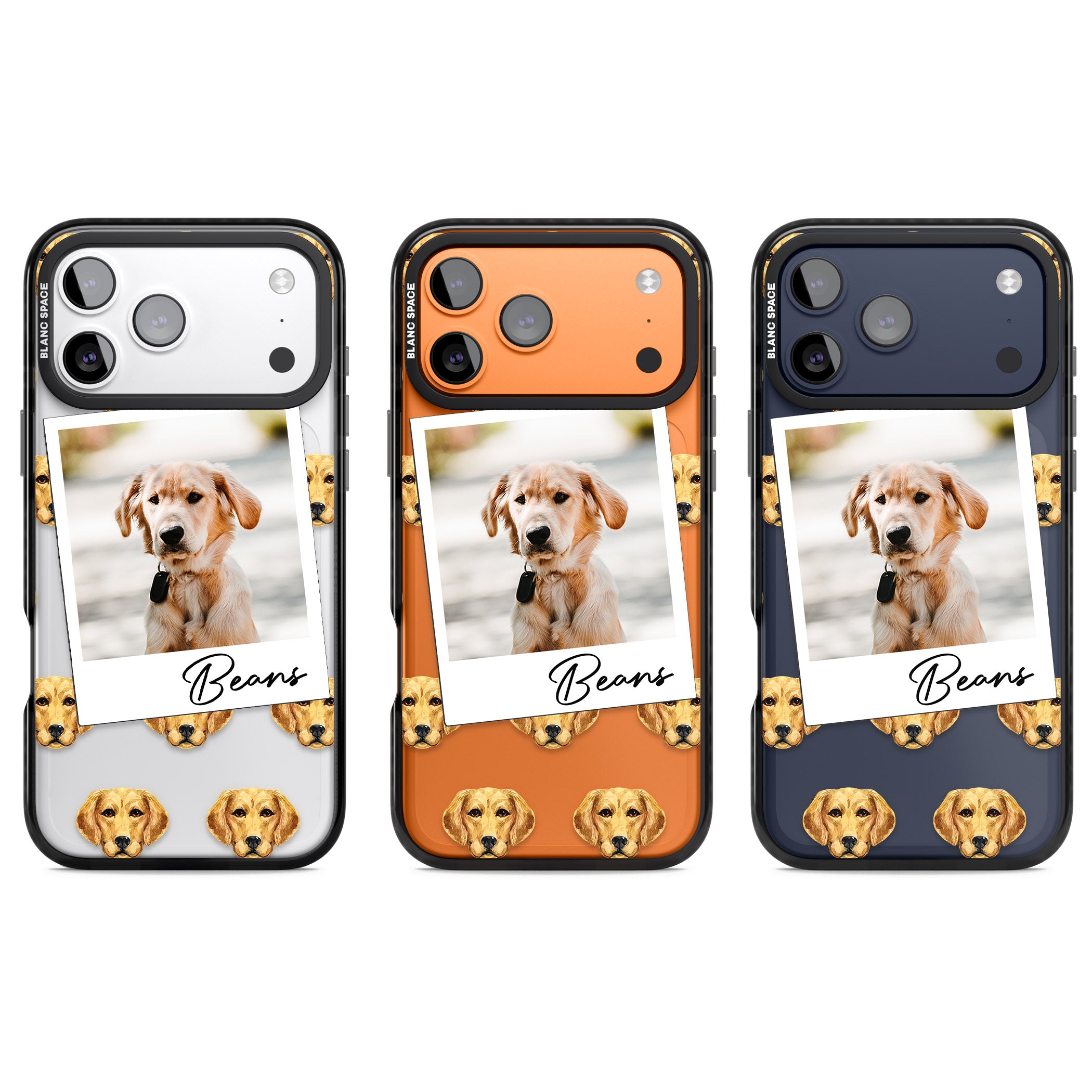 Personalised Labrador Instant Camera Photo iPhone 17 Pro Impact Black Phone Case APT Impact Protection