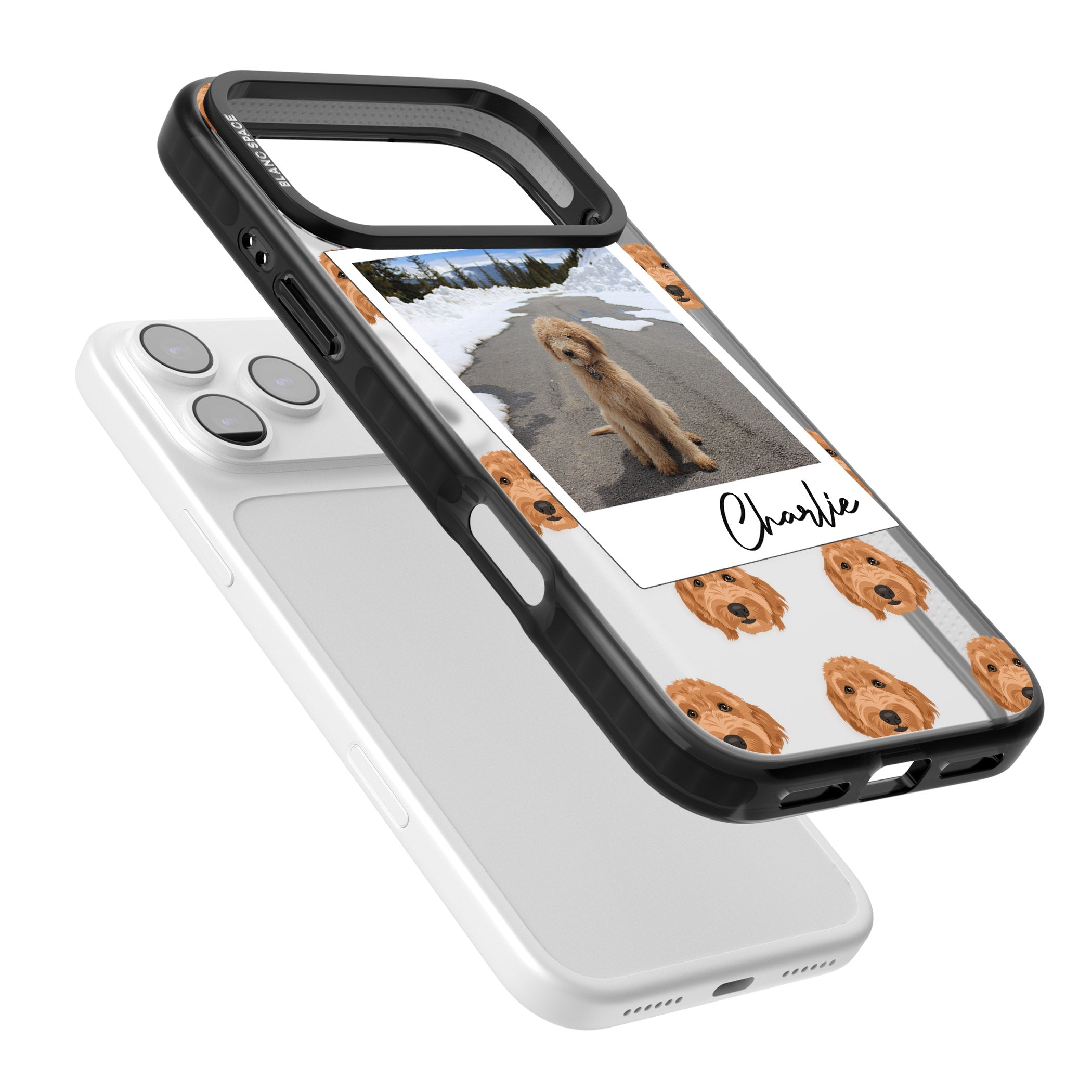 Personalised Golden Doodle Dog Photo iPhone 17 Pro Impact Black Phone Case Colours