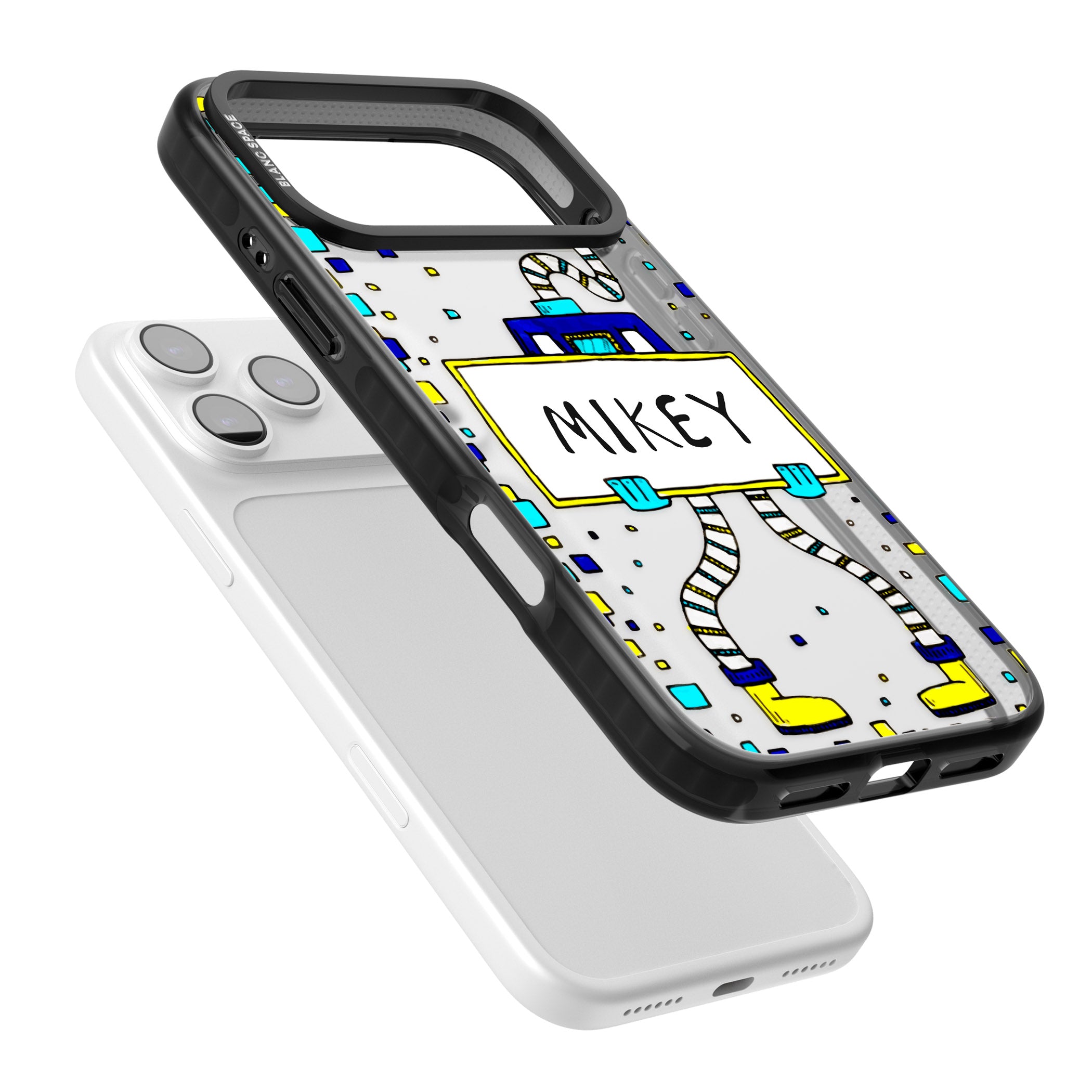 Personalised Tubes Guy iPhone 17 Pro Impact Black Phone Case Colours