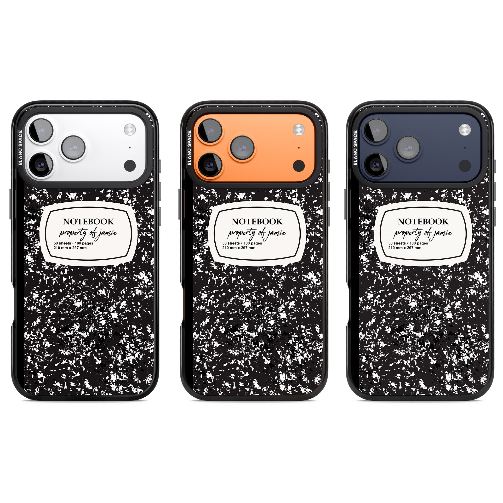 Personalised Classic Composition iPhone 17 Pro Impact Black Phone Case APT Impact Protection