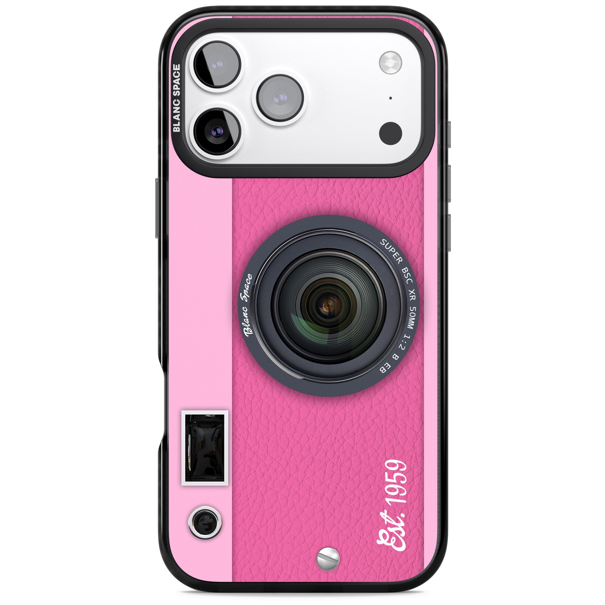 Personalised Pink Dream Camera iPhone 17 Pro Impact Black Phone Case
