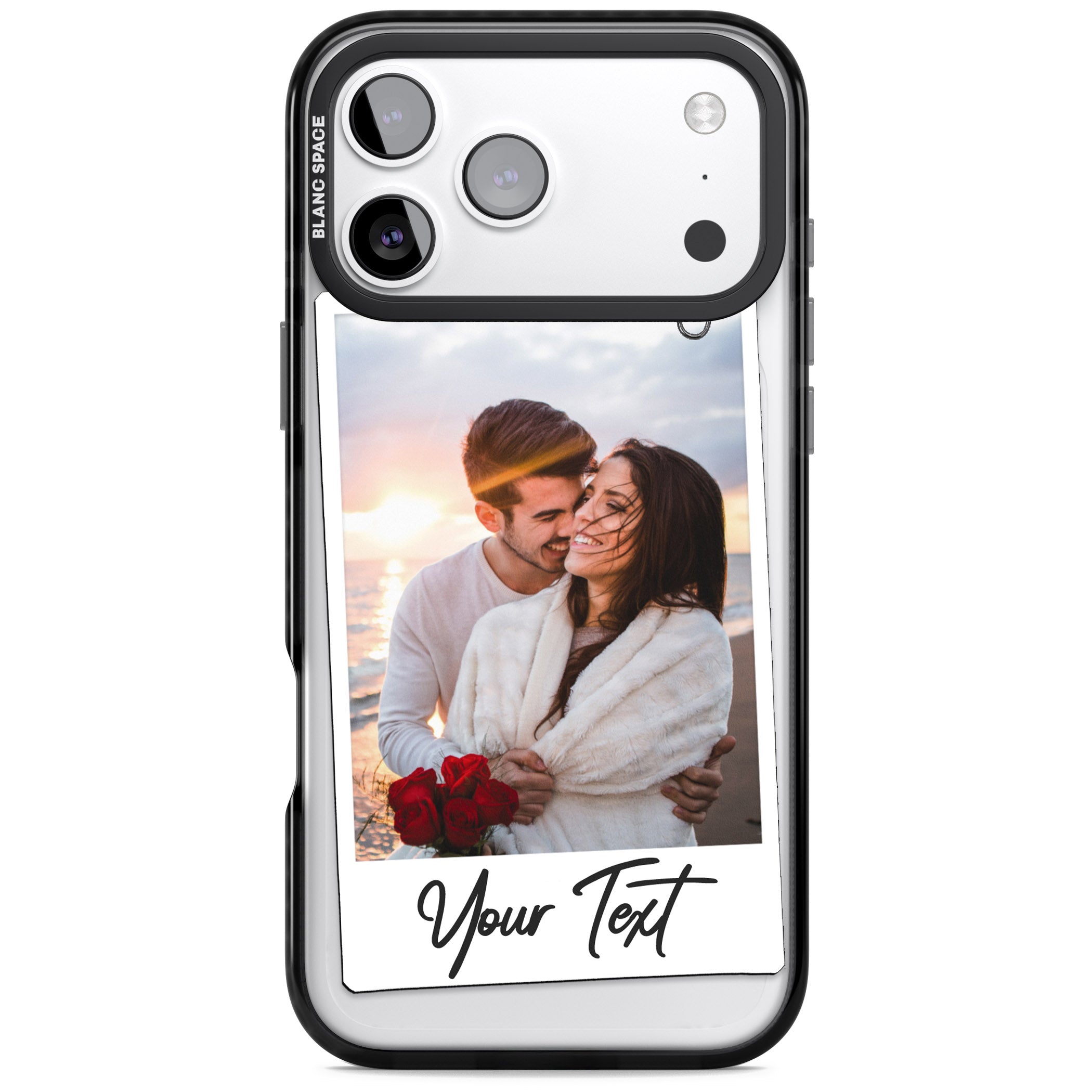 Personalised Instant Camera Photo iPhone 17 Pro Impact Black Phone Case