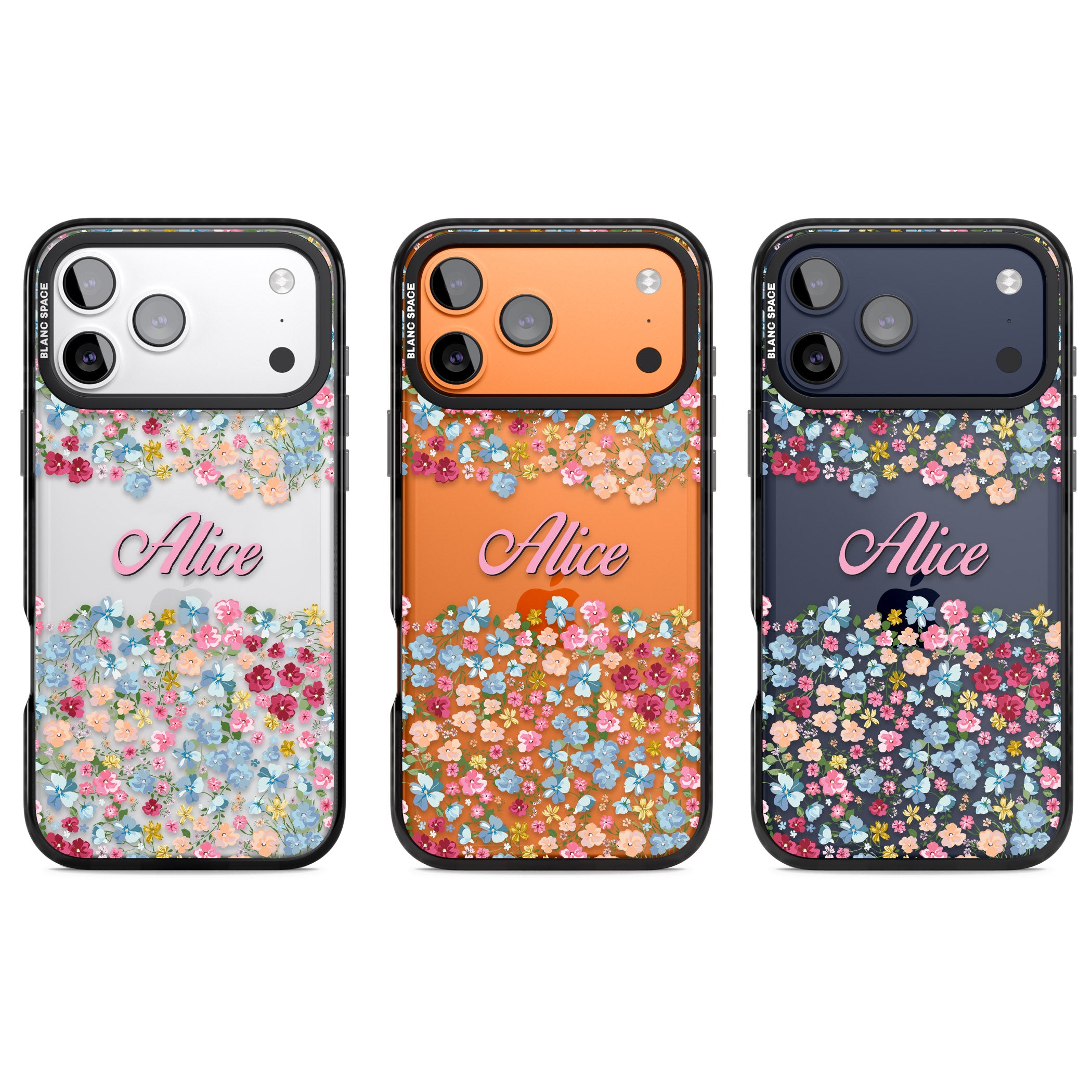 Personalised Venetian Meadow iPhone 17 Pro Impact Black Phone Case APT Impact Protection