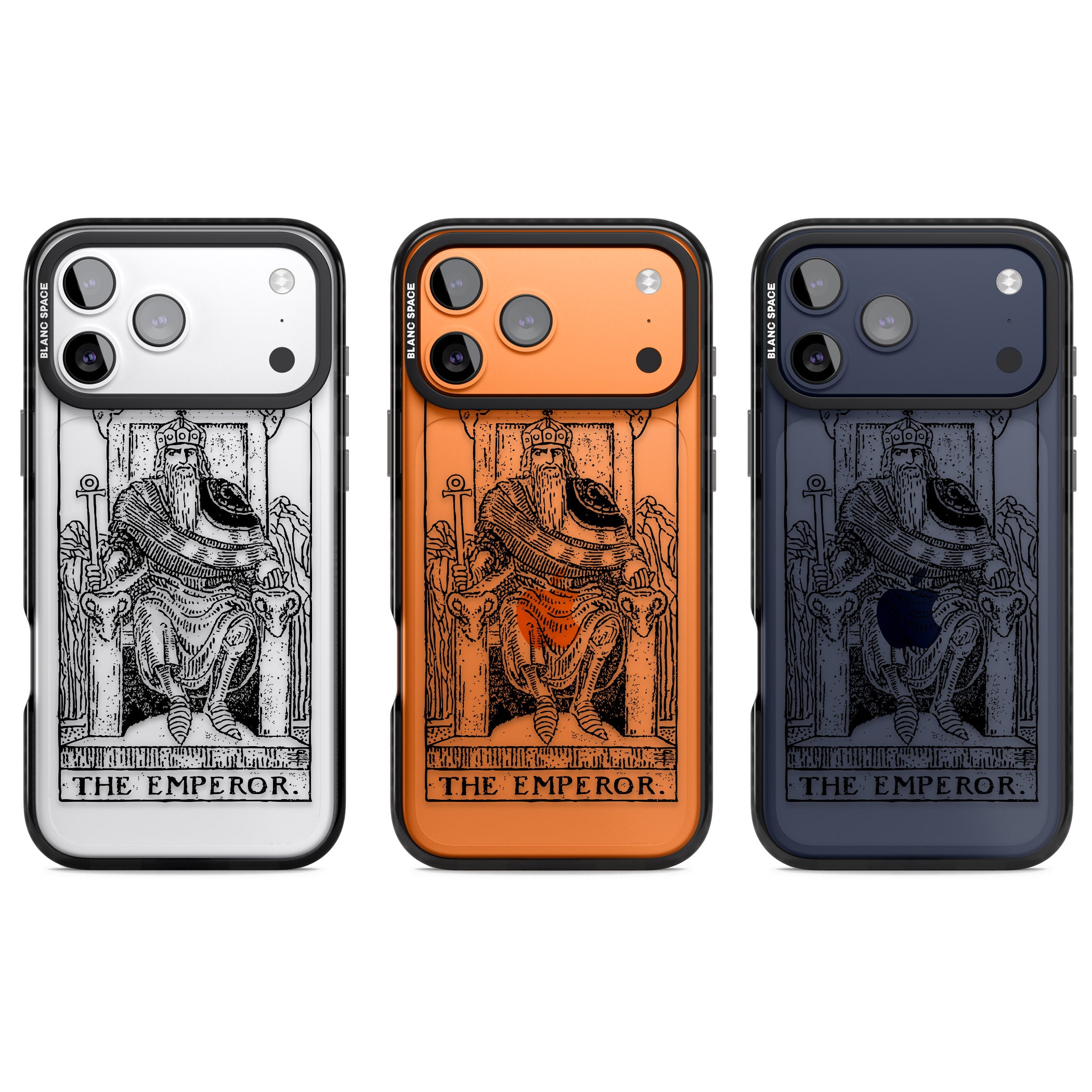 Personalised The Emperor Tarot iPhone 17 Pro Impact Black Phone Case APT Impact Protection