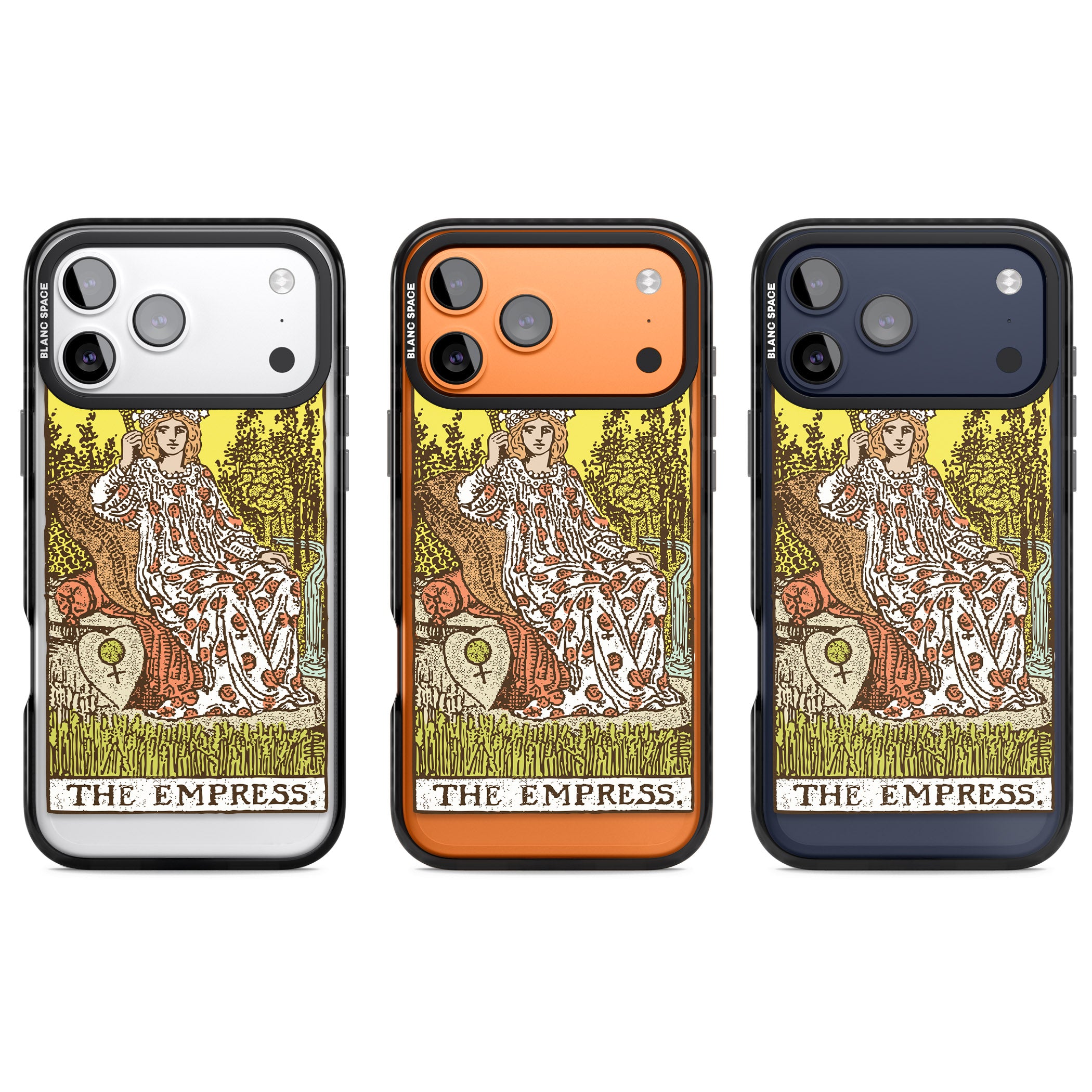 Personalised The Empress Tarot Card (Color) iPhone 17 Pro Impact Black Phone Case APT Impact Protection