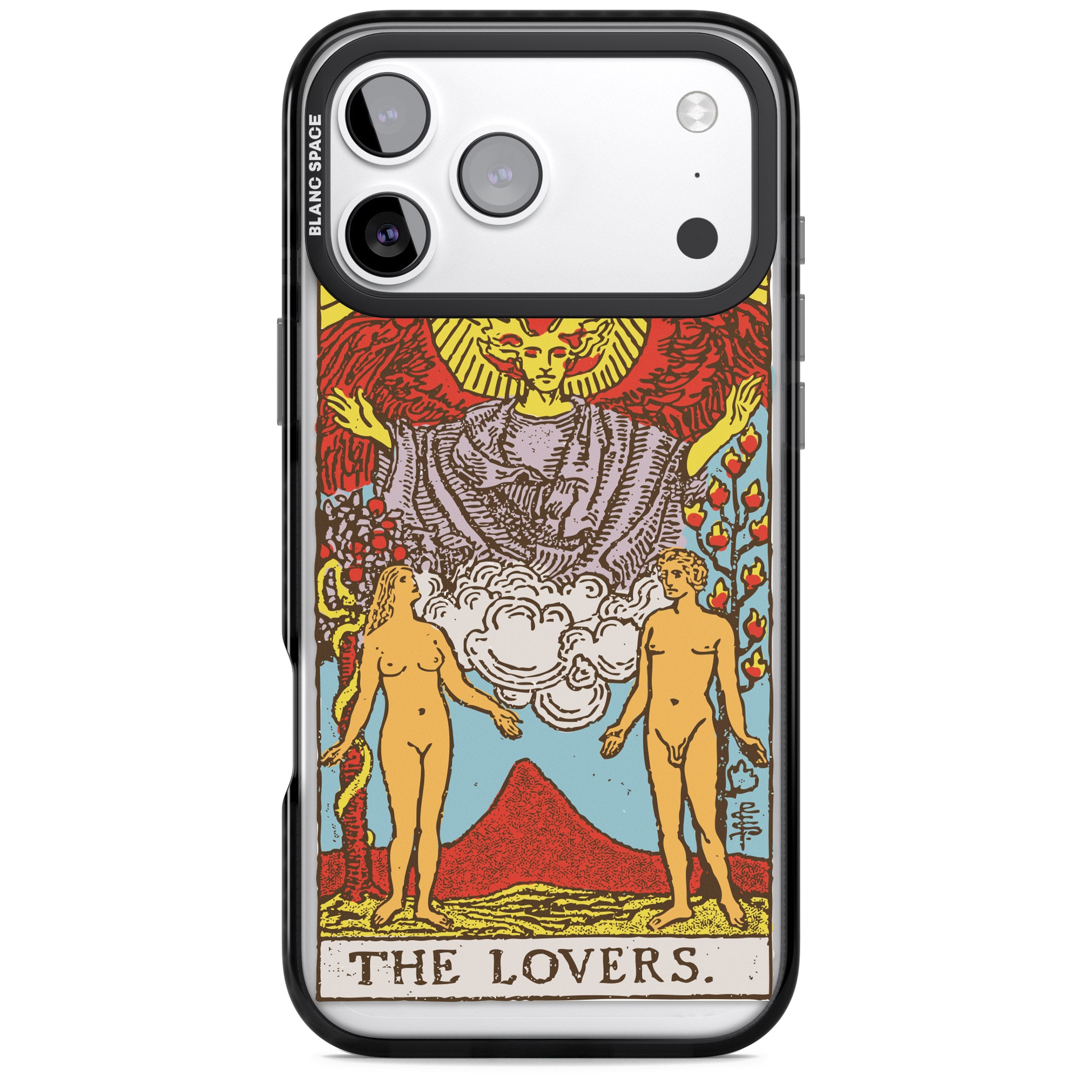 Personalised The Lovers Tarot Card (Color) iPhone 17 Pro Impact Black Phone Case