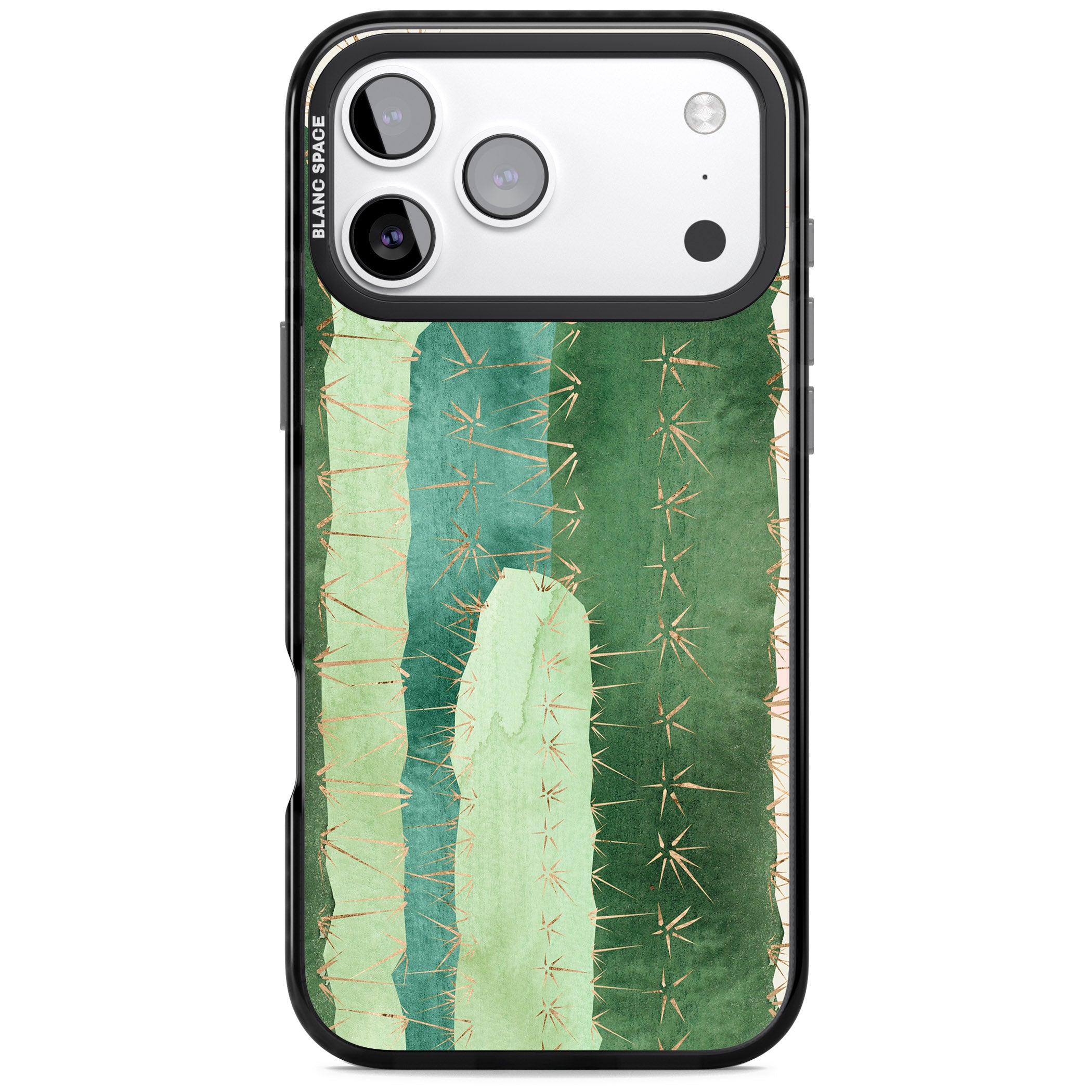Large Cacti iPhone 17 Pro Impact Black Phone Case