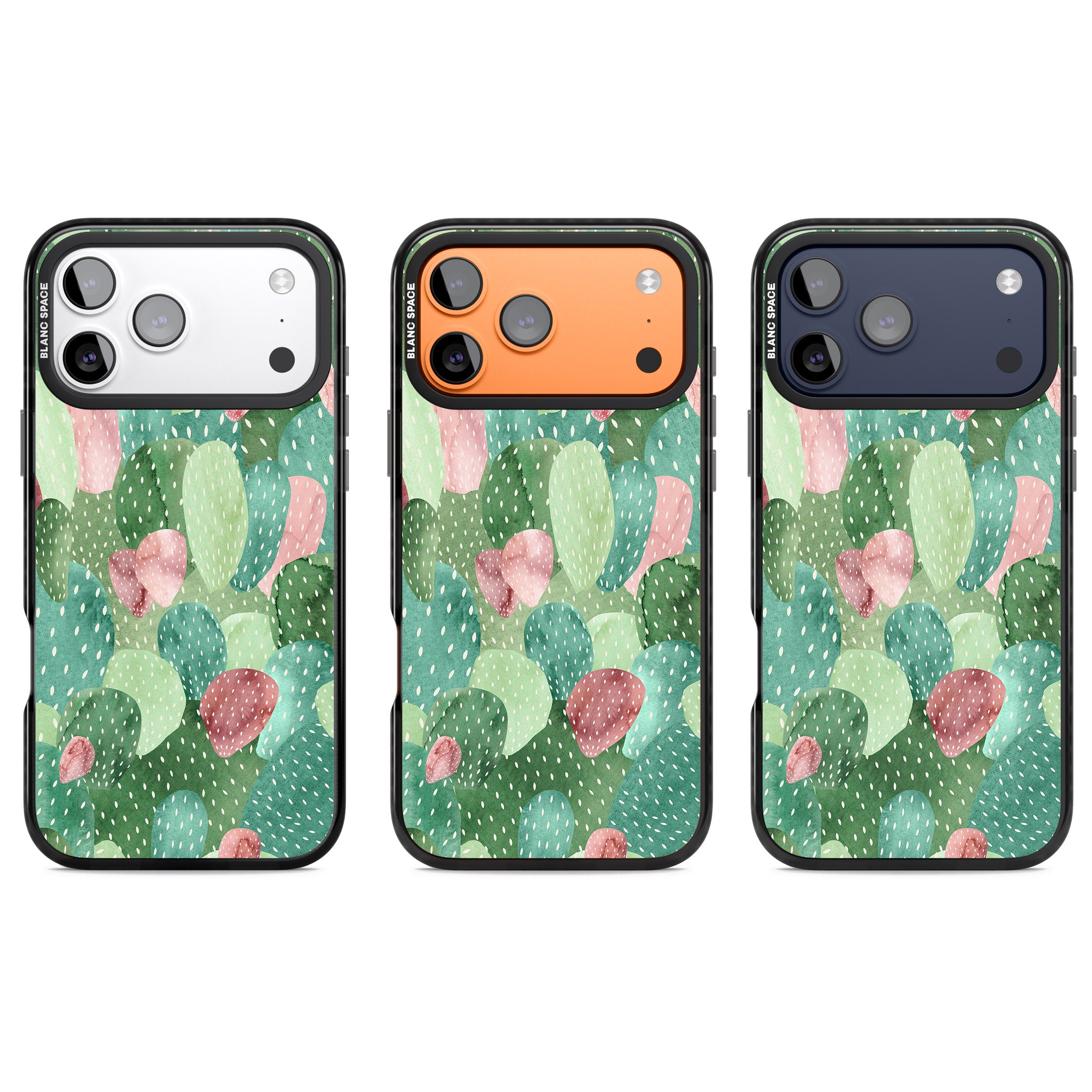 Cactus Charm iPhone 17 Pro Impact Black Phone Case APT Impact Protection